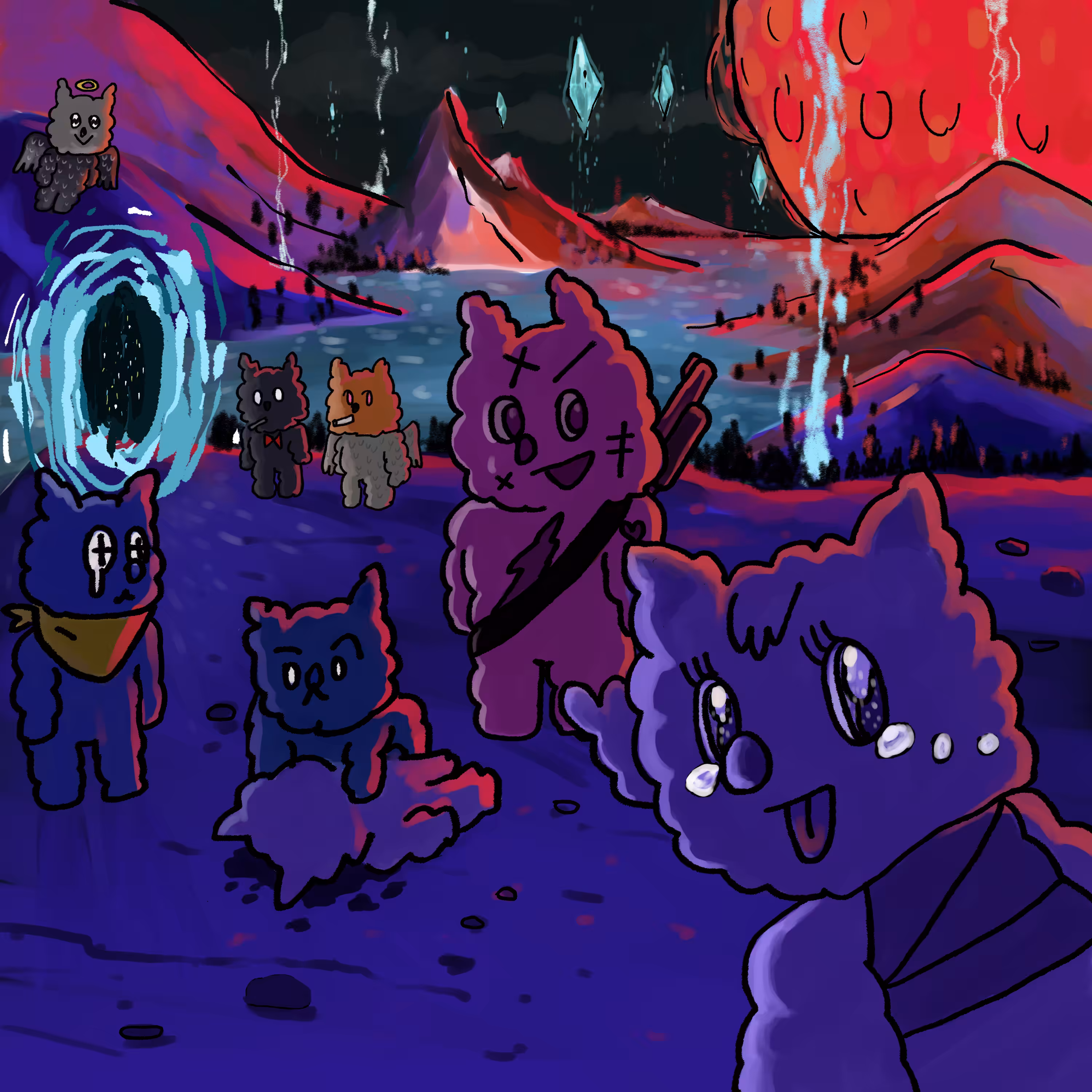 CRYPTO MIXCATS  (NFT LAND SAGA)