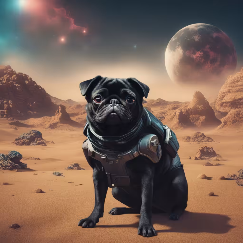 Cyberpunk pug #1