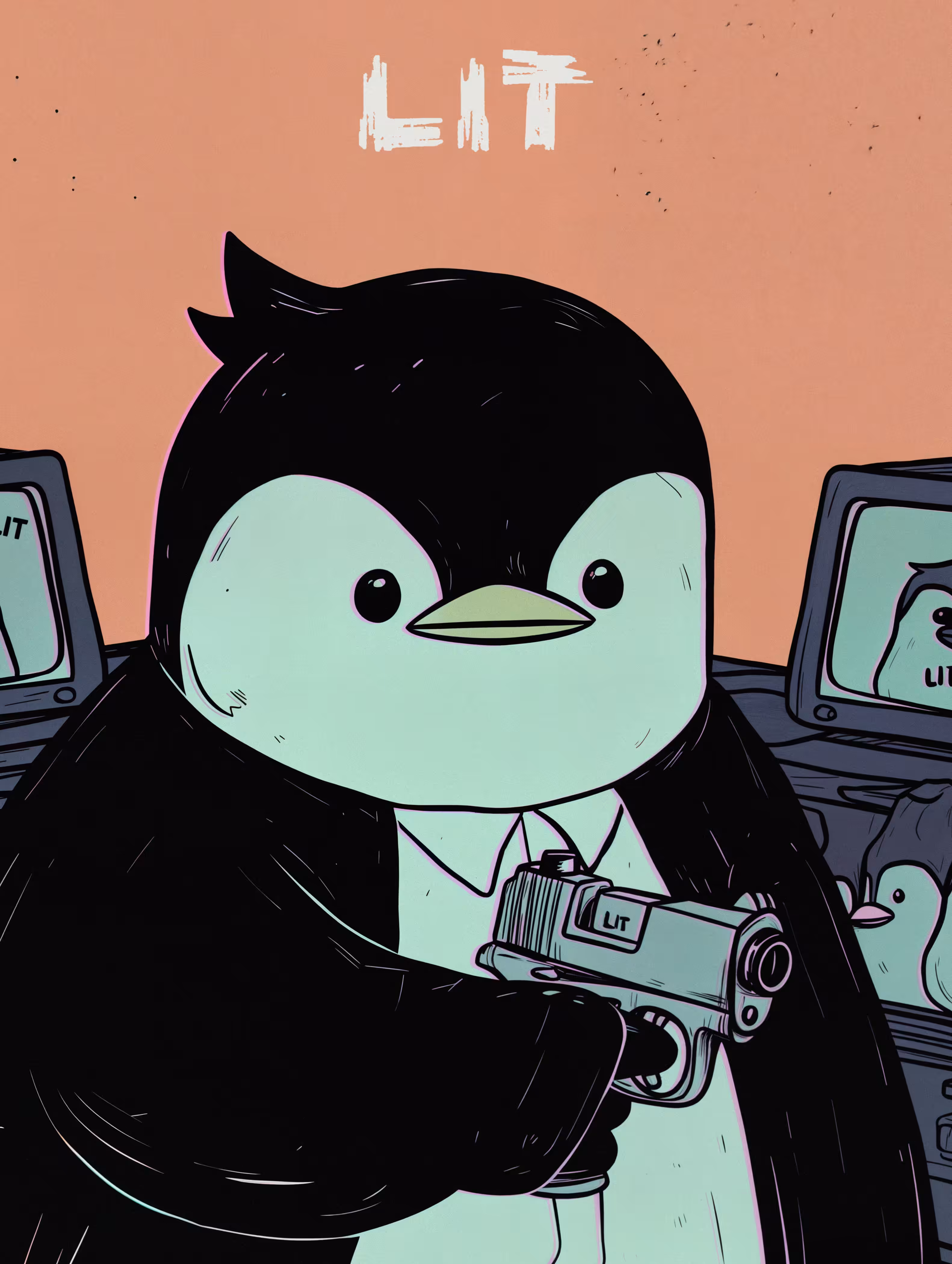 Issues #234 - Lit Penguin