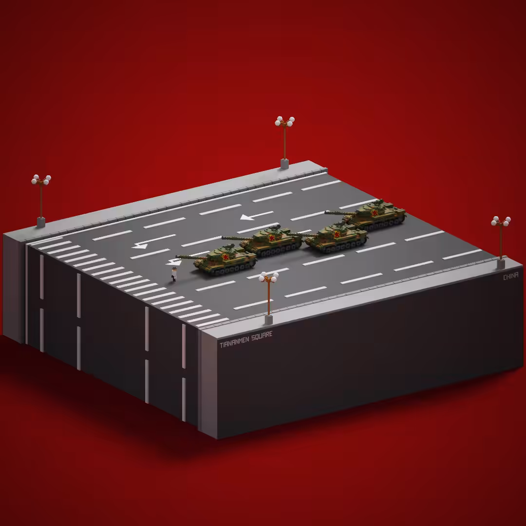 studiodiem voxelart: Tank man