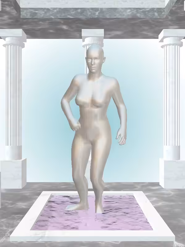 HeavenComputer: The Fading Injured Silver Haze Woman #7100