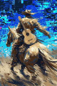 The Last Cowboy with a Guitar and a Horse