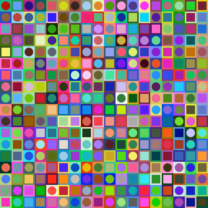Square Dot Composition #64