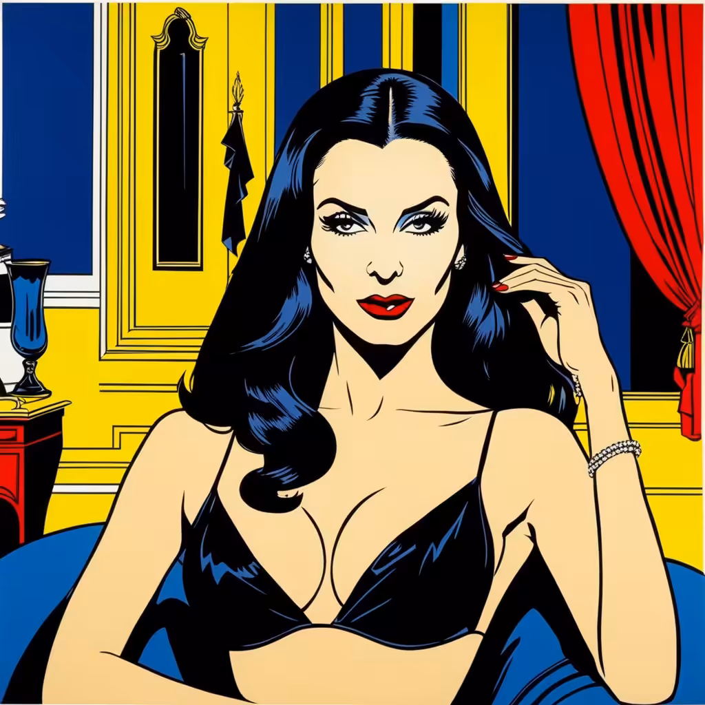 Addams go Pop Art: Morticia goes Pop #6