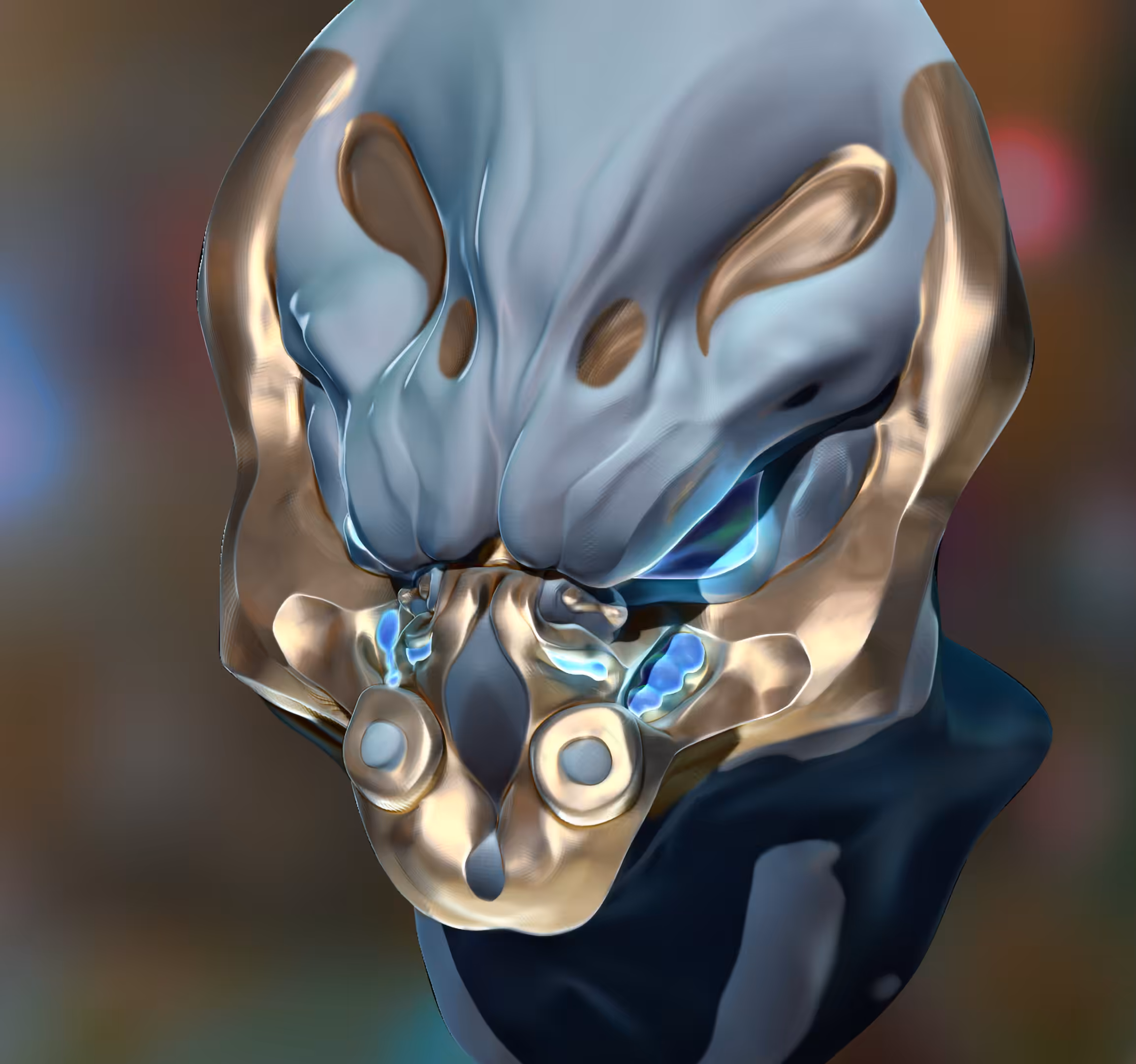 Crypto Creature - Masked Alien - Portrait