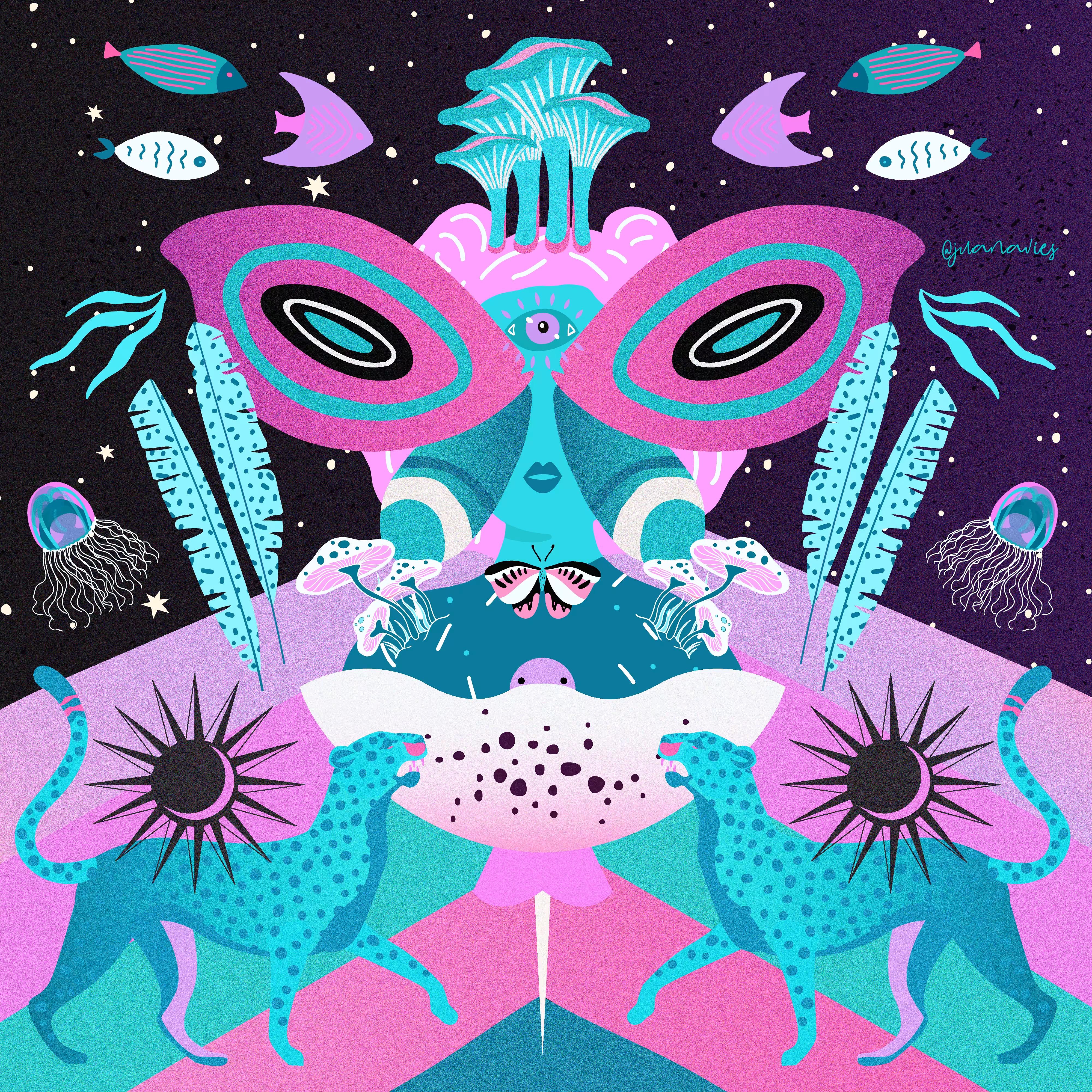 Astro Cosmic Butterfly