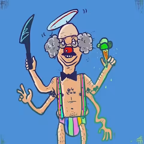 Cabbages the Birthday Clown (RARE RADIOACTIVE)
