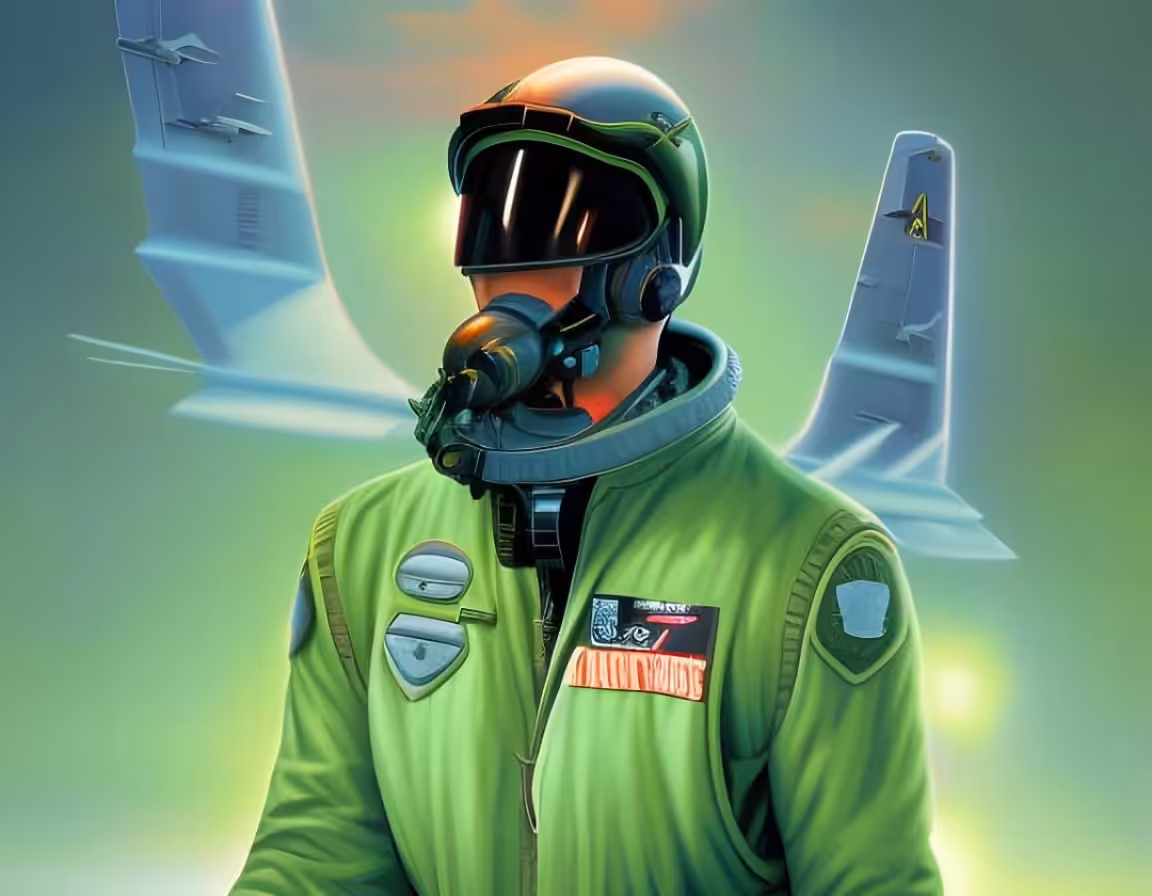 fighter jet pilot #010