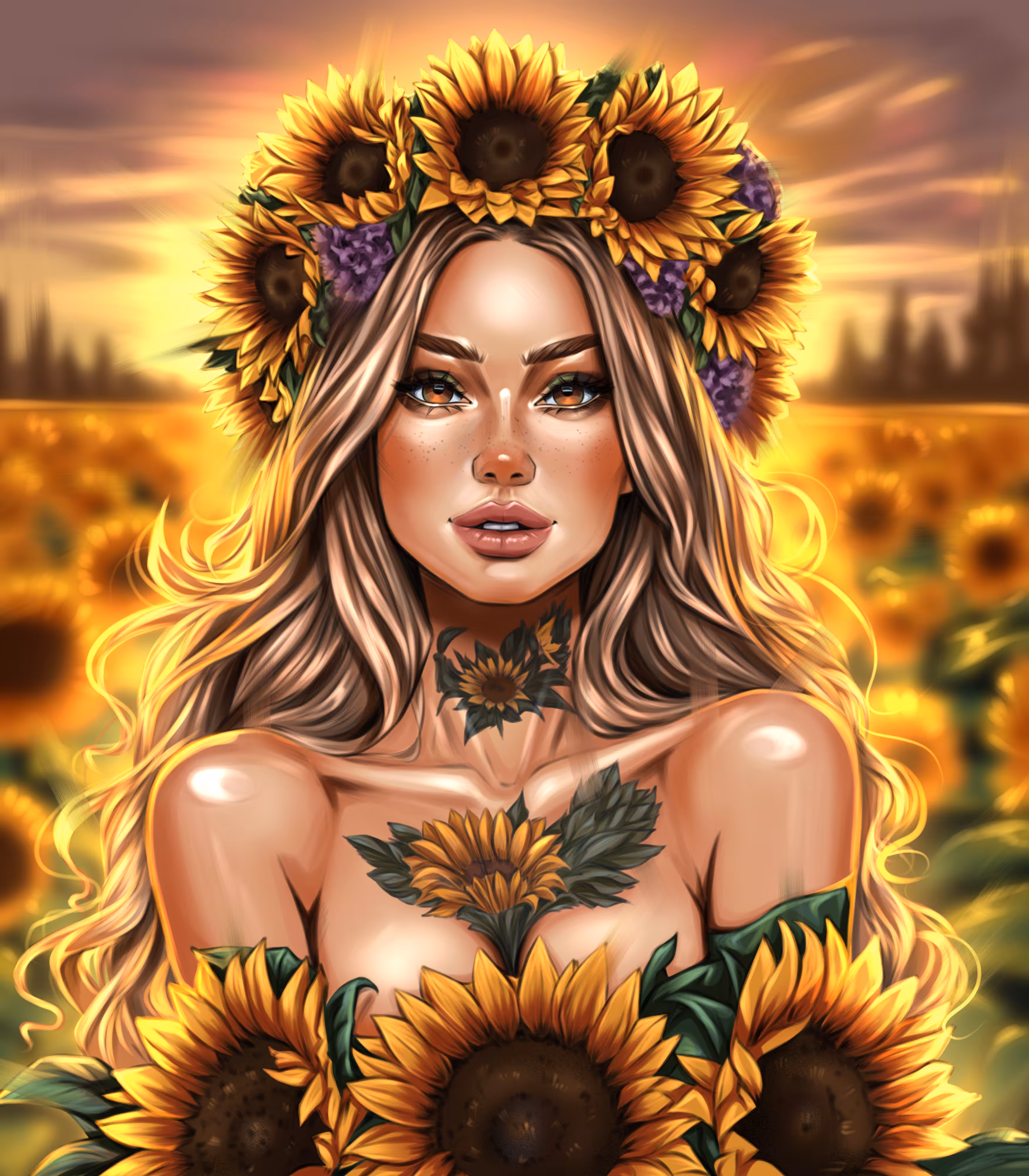In the arms of the sunset
