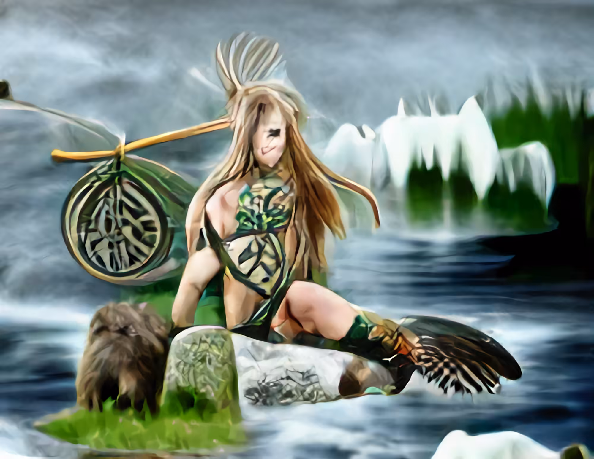 Celts: warrior girl