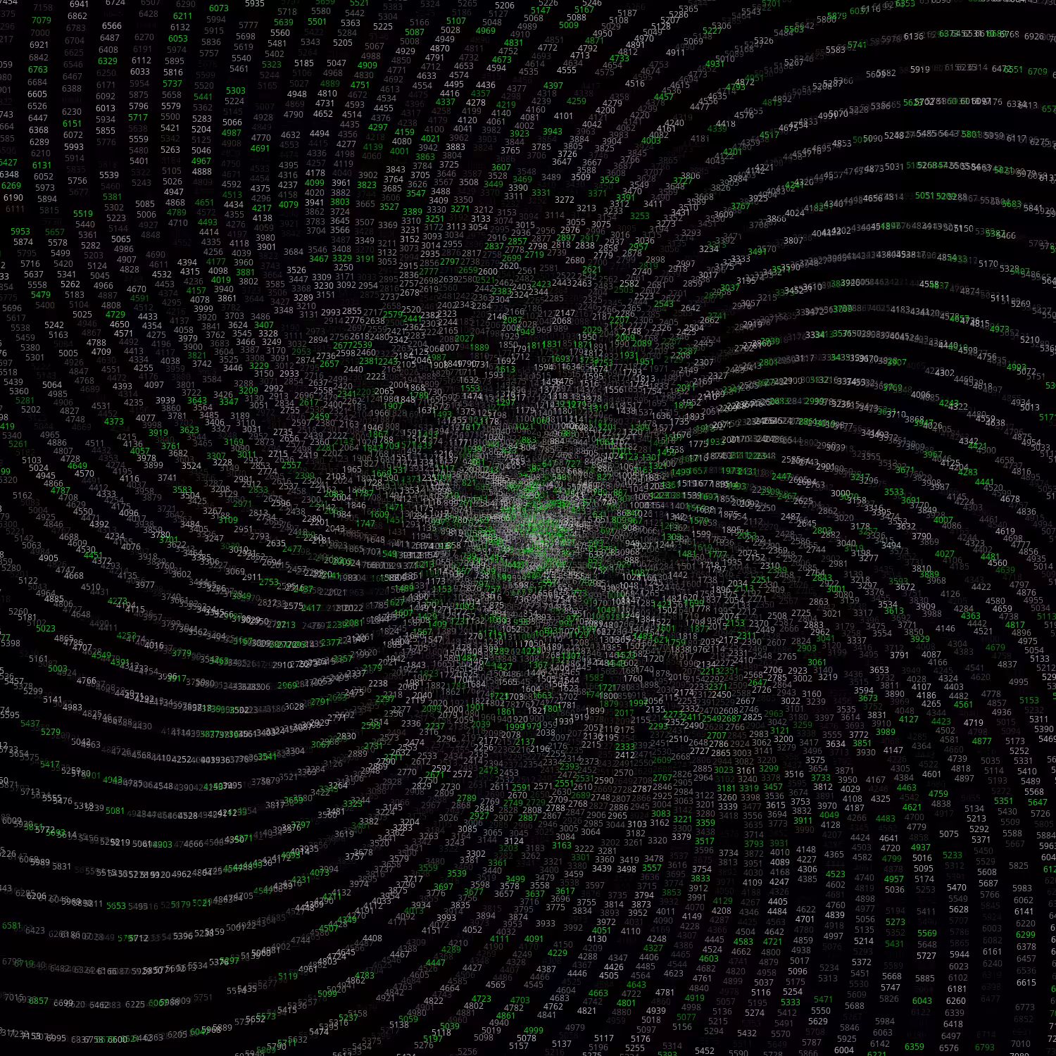 Polar Plot of Numbers #206