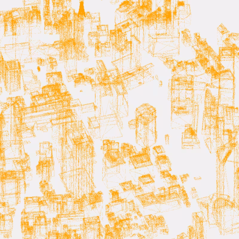Algorithmic Drawing: Minato City Tokyo #59