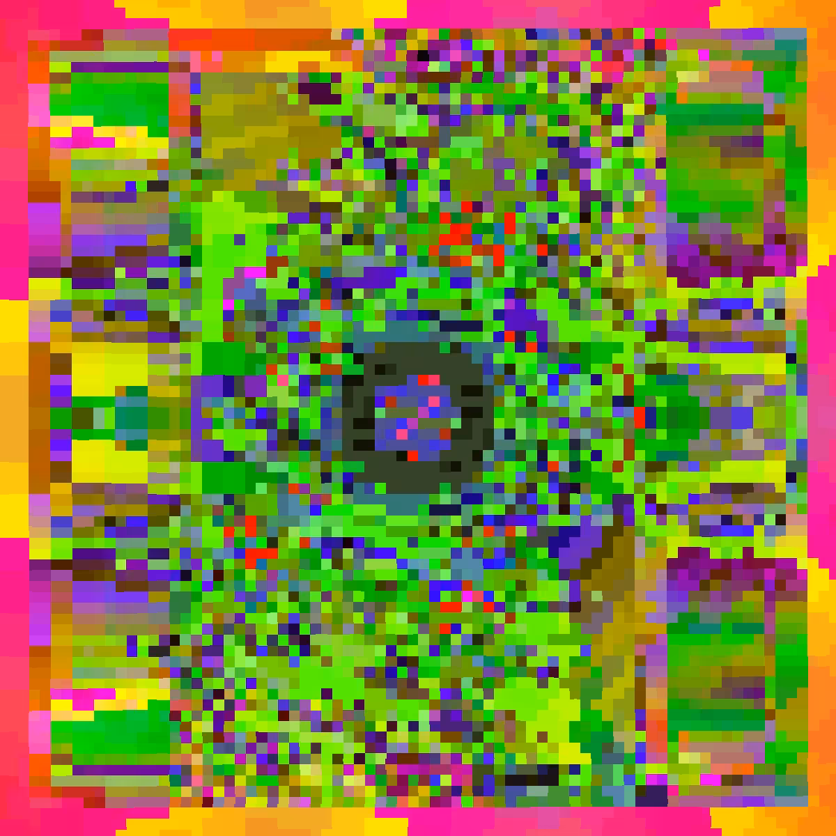 Psychedelic Dance of Pixels #43