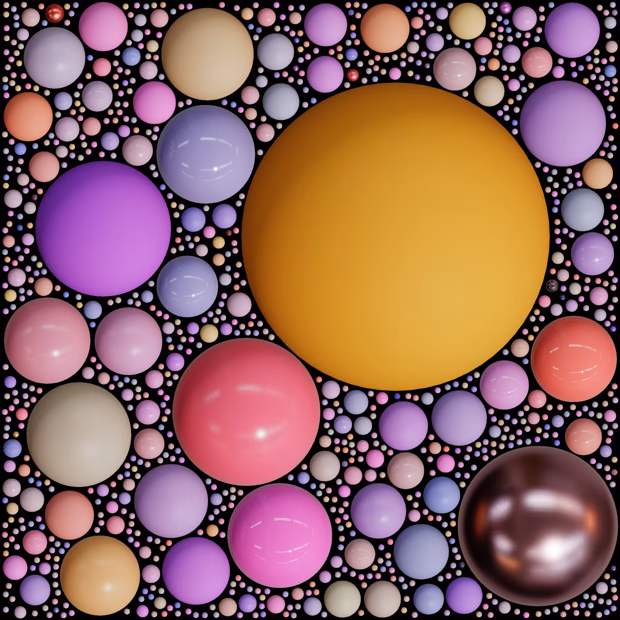 sphere/packed #9