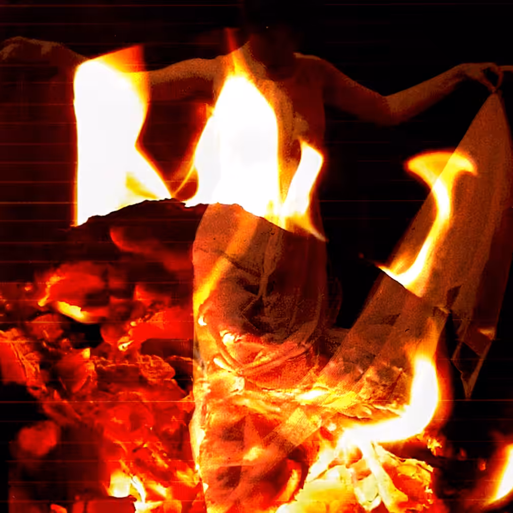 HER DANCE IN FLAMES