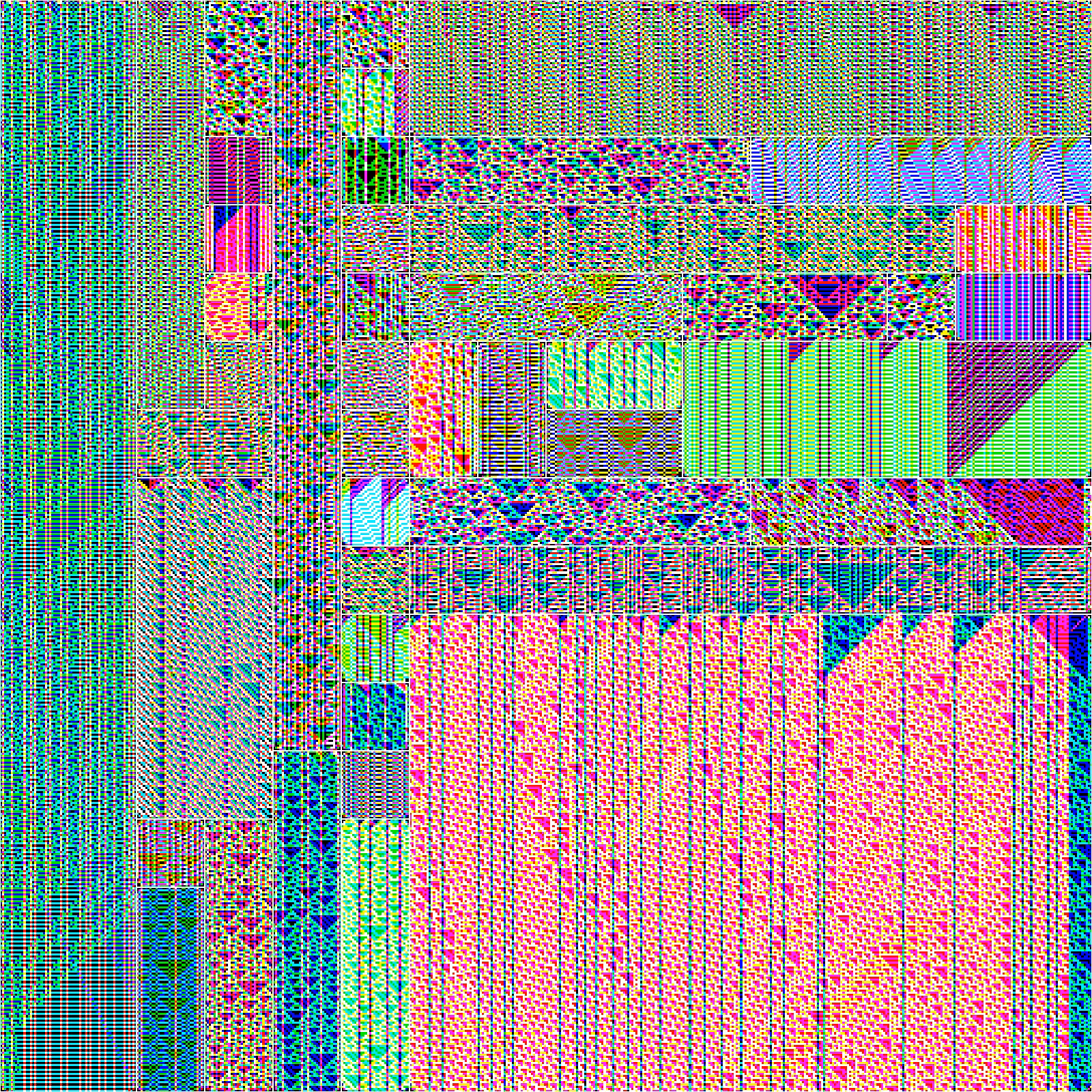 RULES (for Elementary Cellular Automata) #16