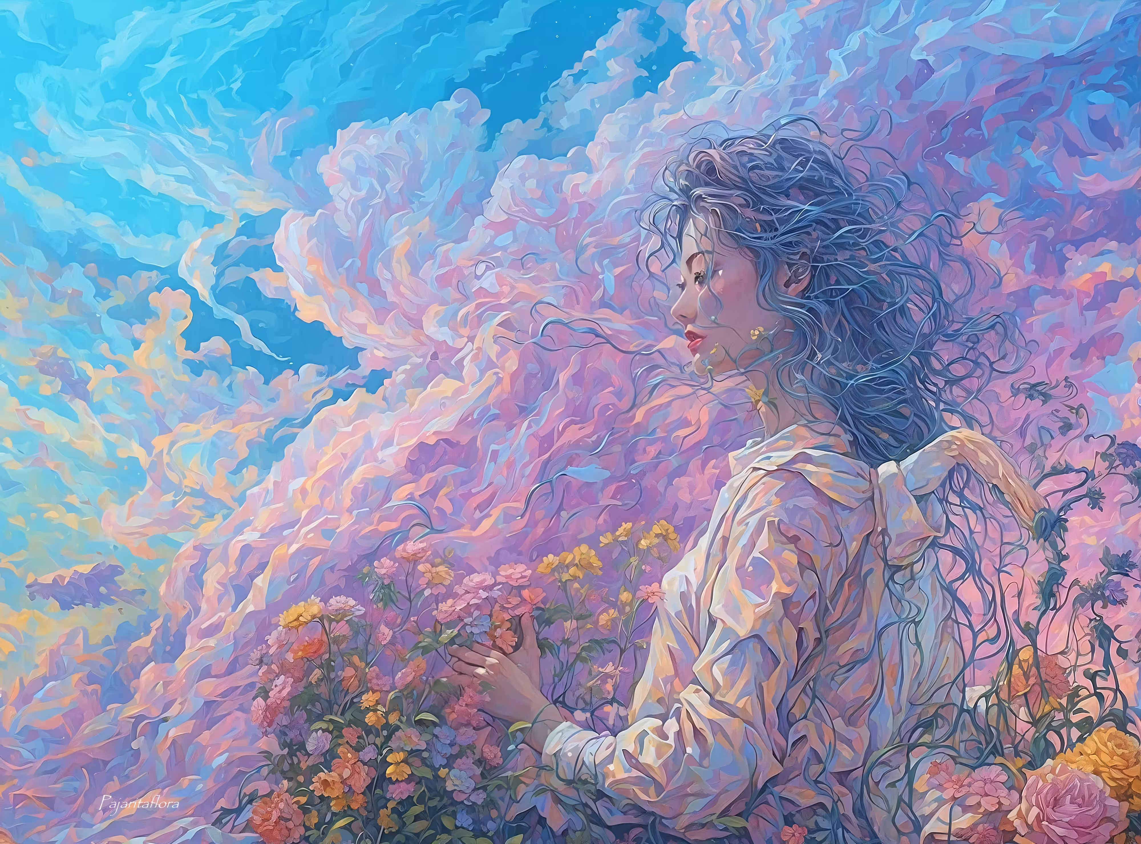 The Artist's Peaceful Contemplation