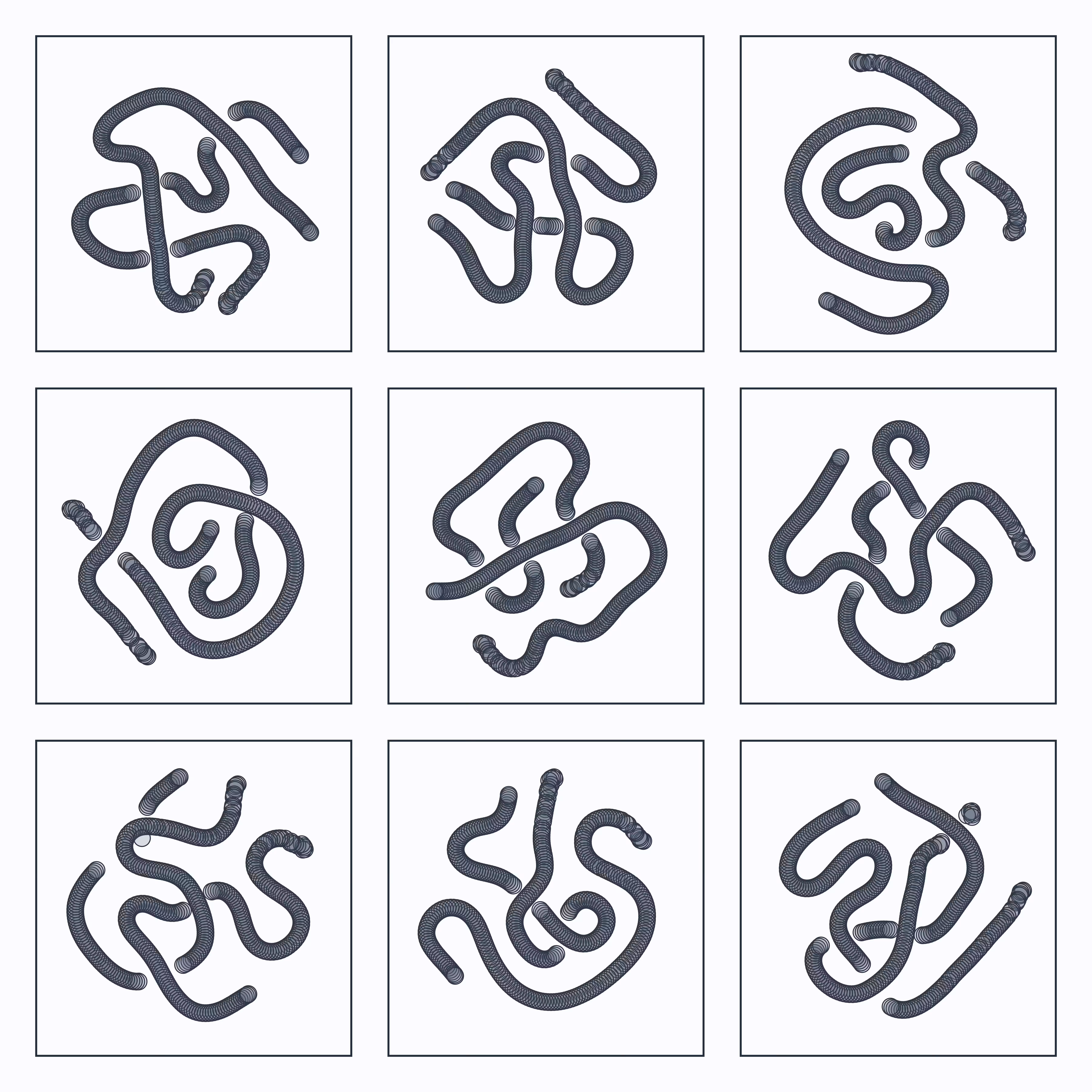 Low-Chroma Squiggles #42419