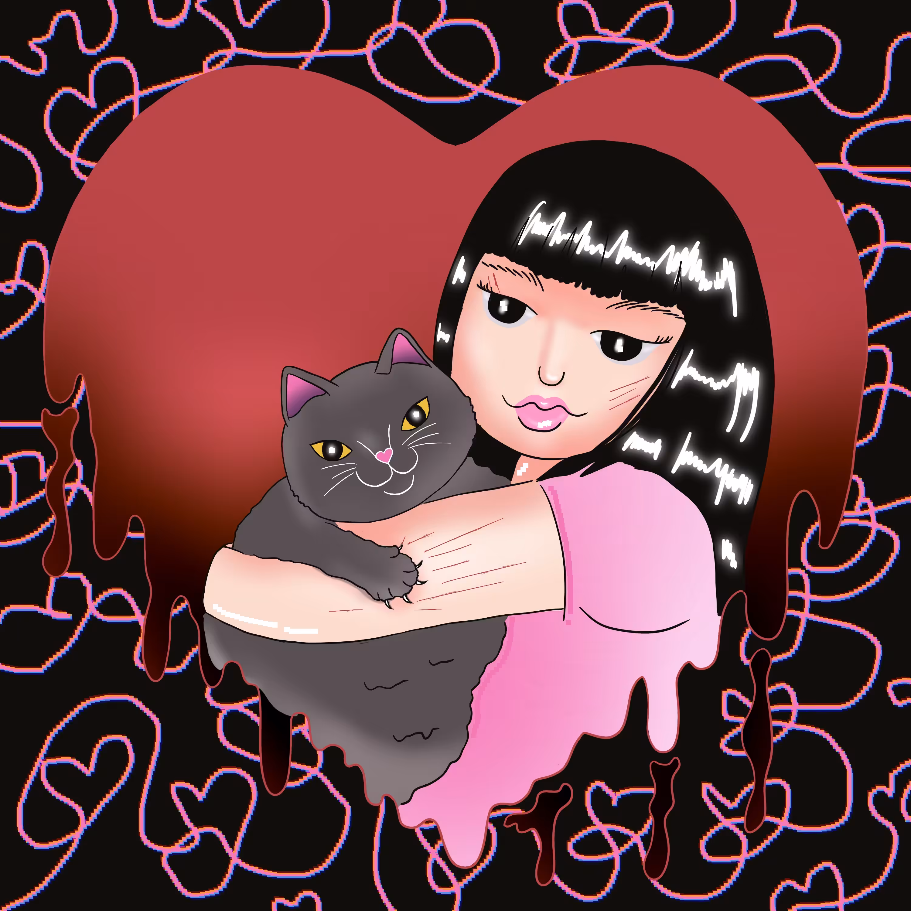 My bloody Valentine  ≽^•⩊•^≼ ₊˚⊹♡