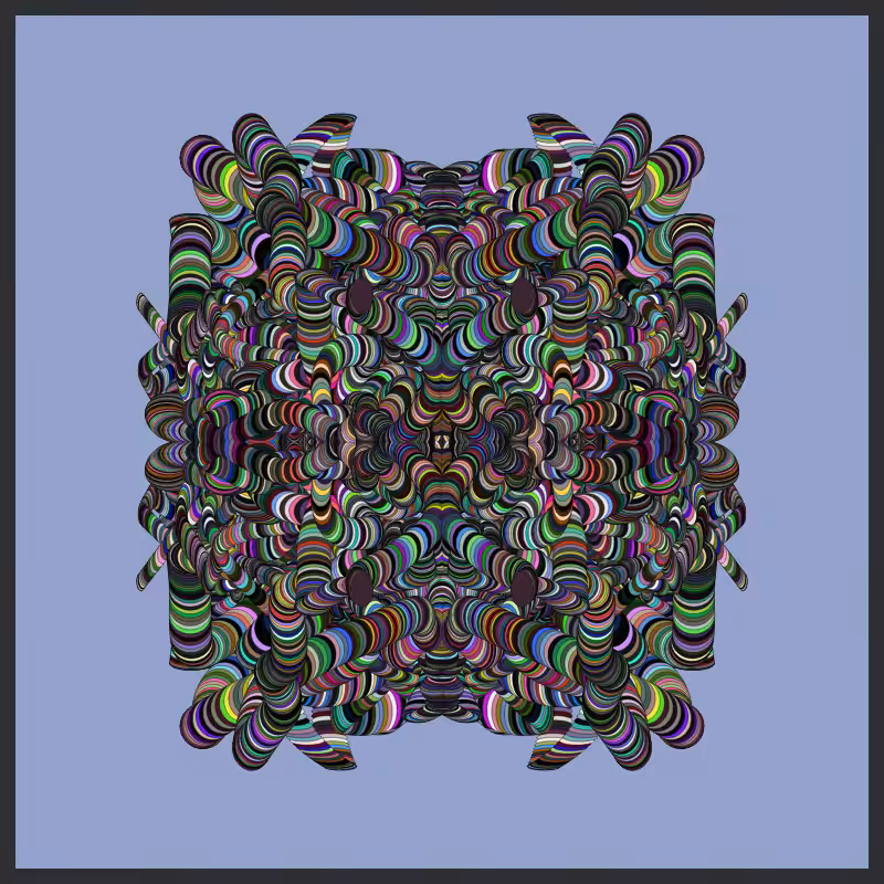 Symmetric Perlinized Ellipse #24