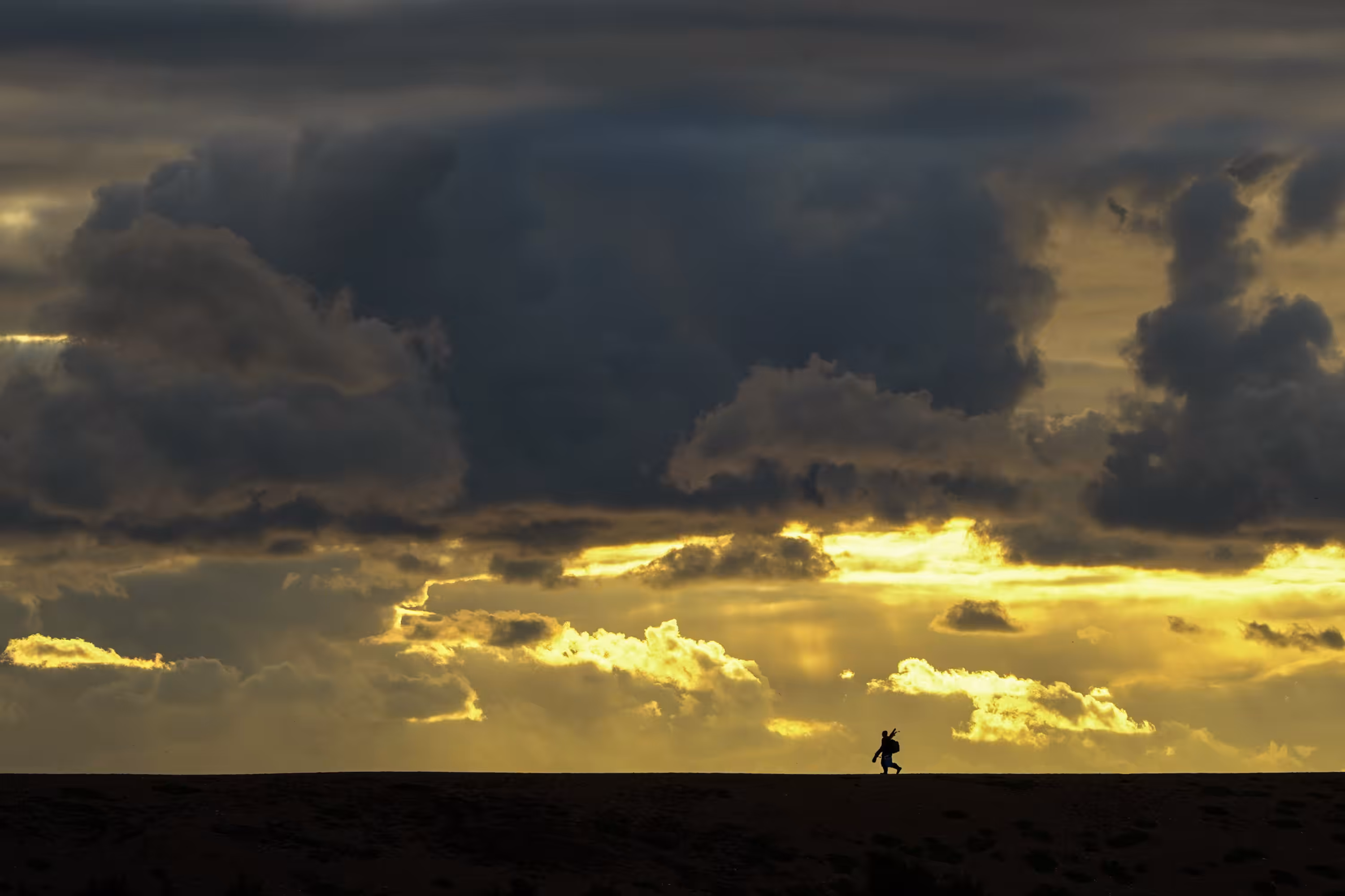 Fisherman at Sunset