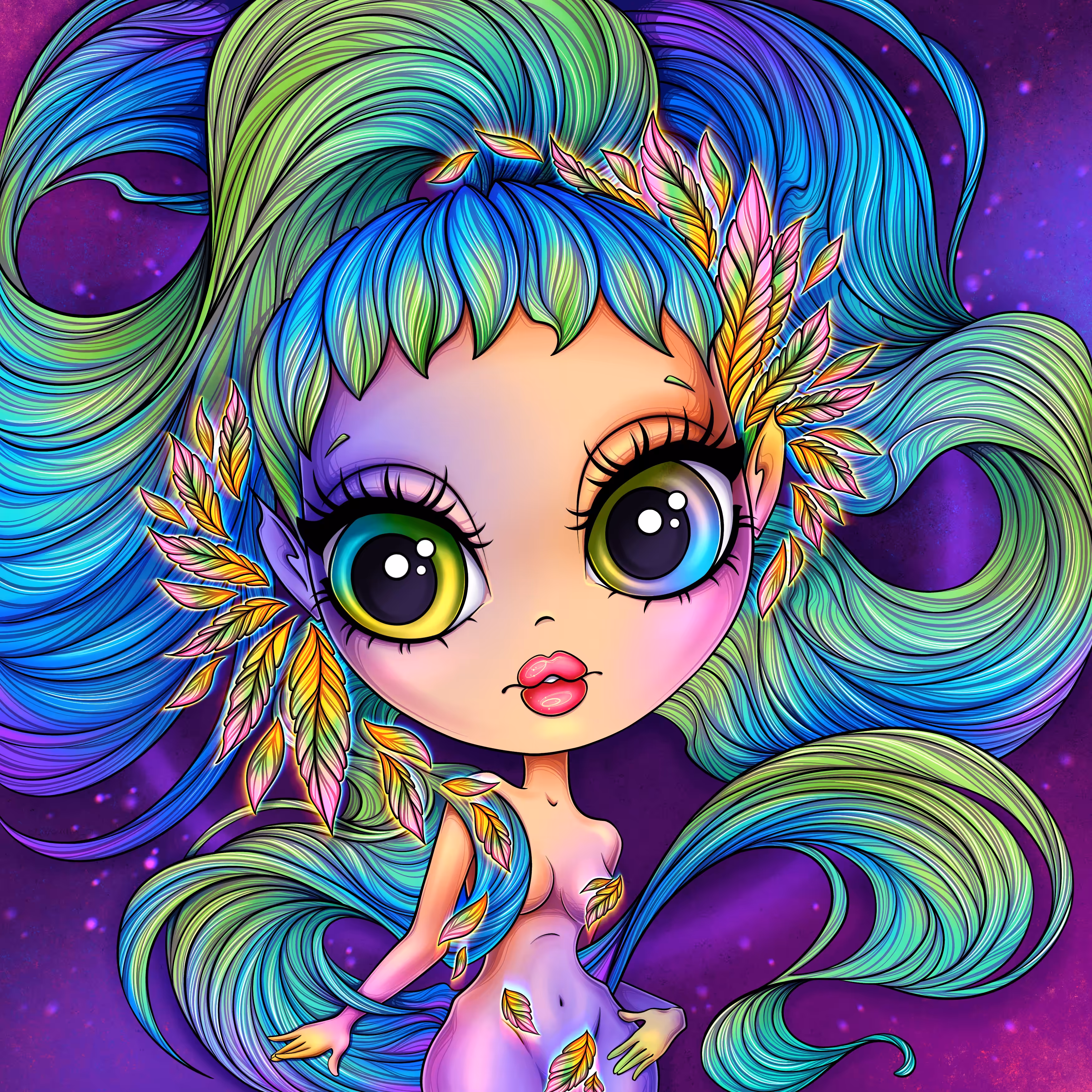 Neon Nymph of Nature