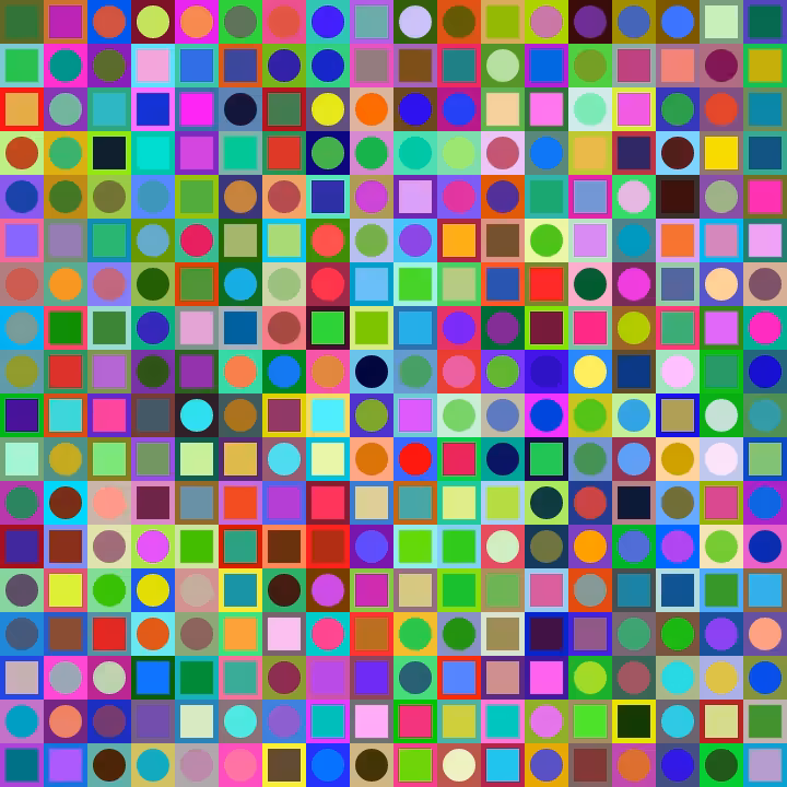 Square Dot Composition #9