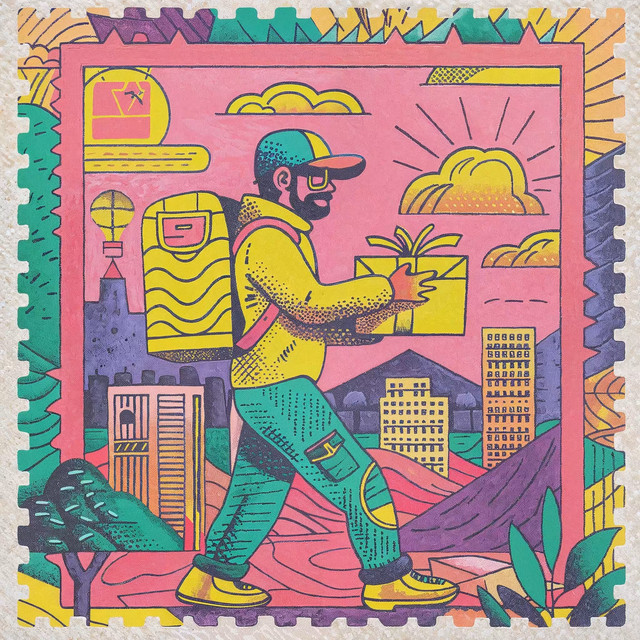 Rodeo posts: the postman