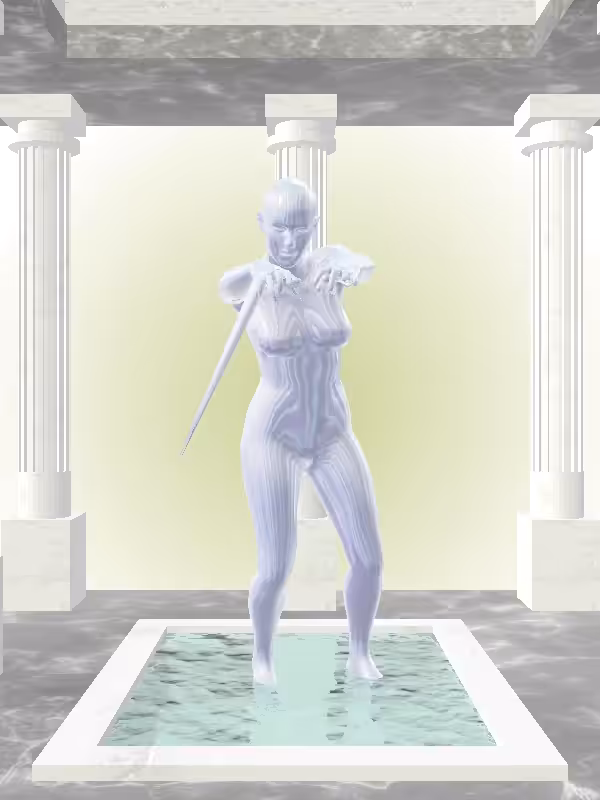 HeavenComputer: The Undying Melted Blue Woman #1187