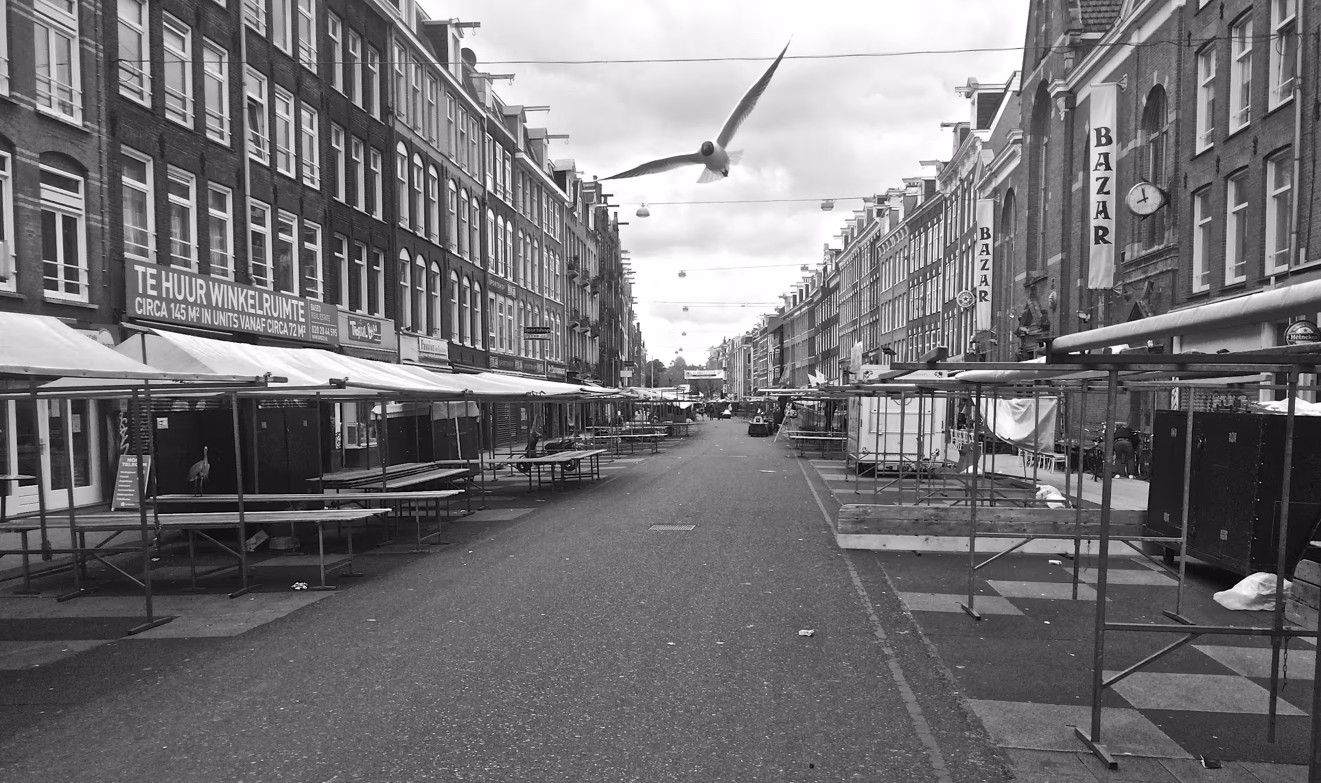 "Deserted Market."