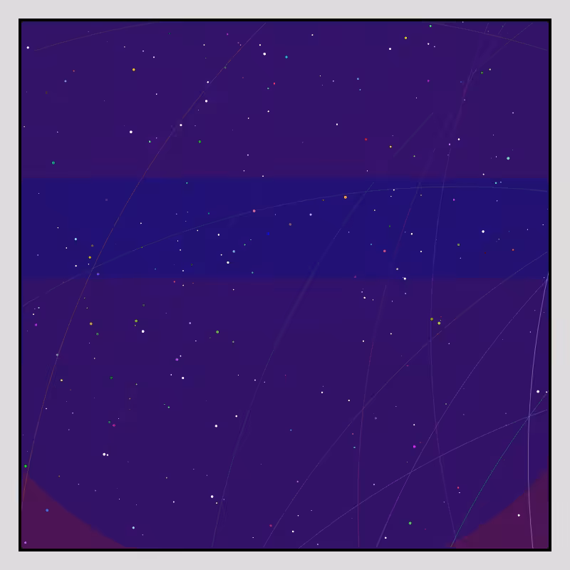 Color Field Starry B #123
