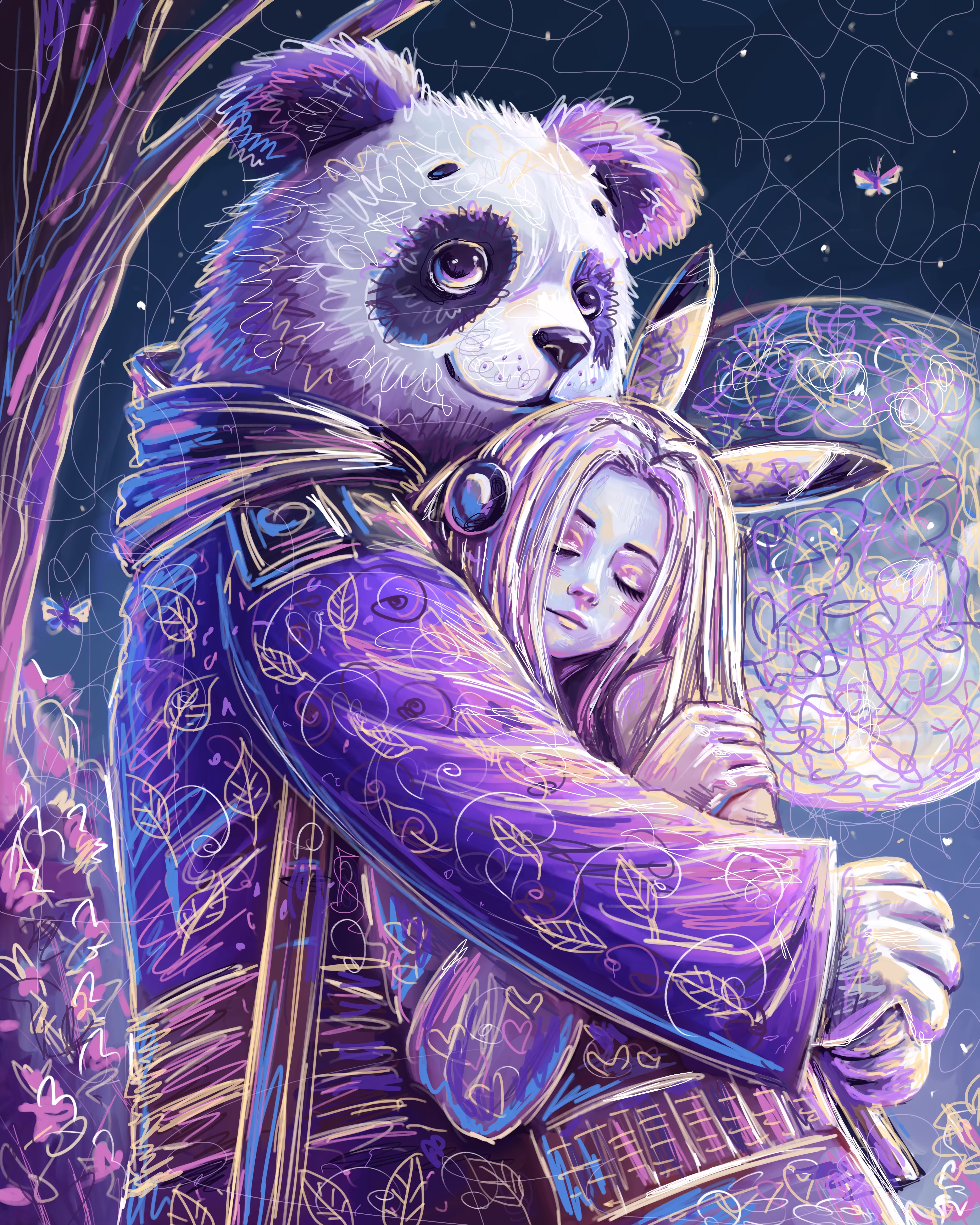Romantic Panda