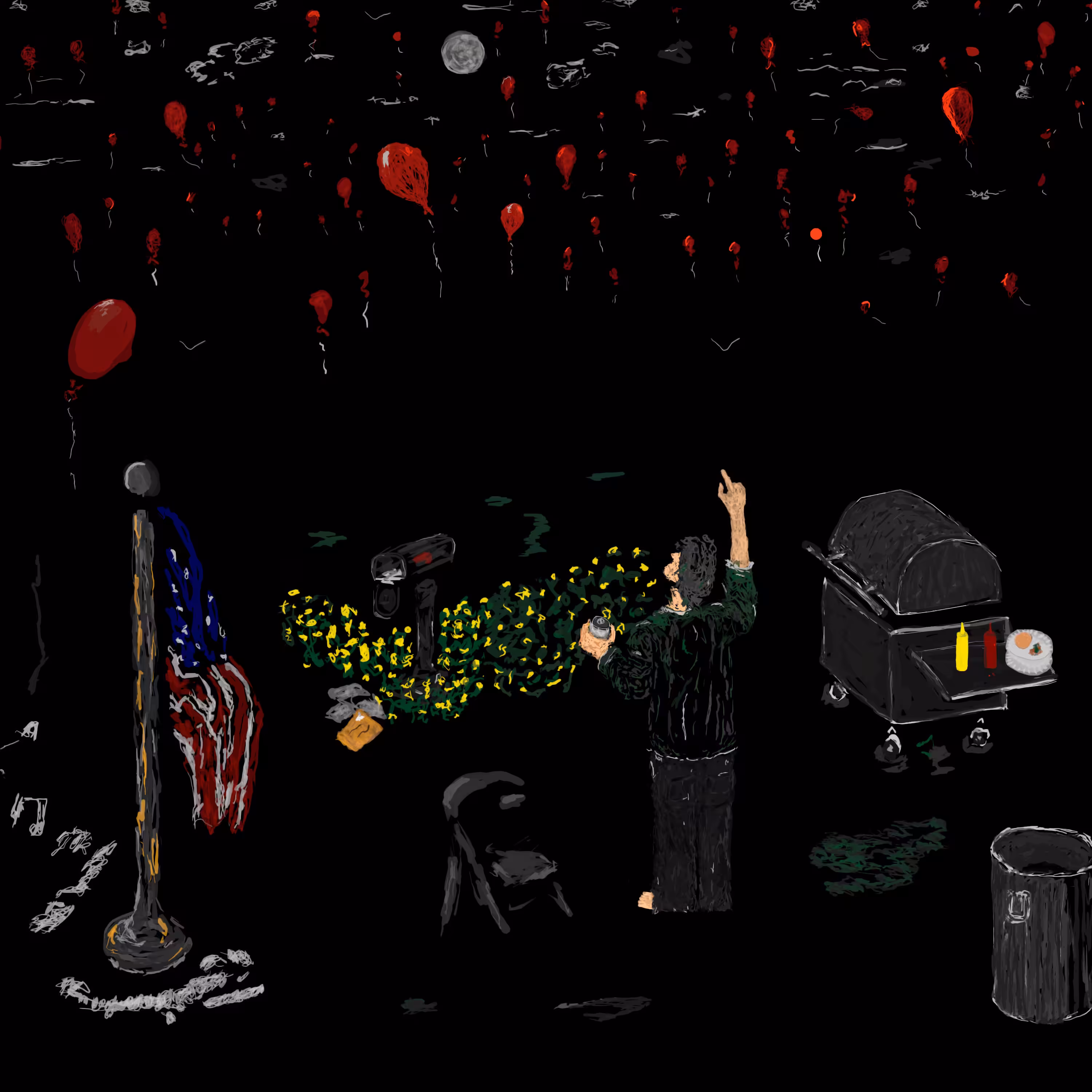 99 luff spy ballons go floating by america hamburger 