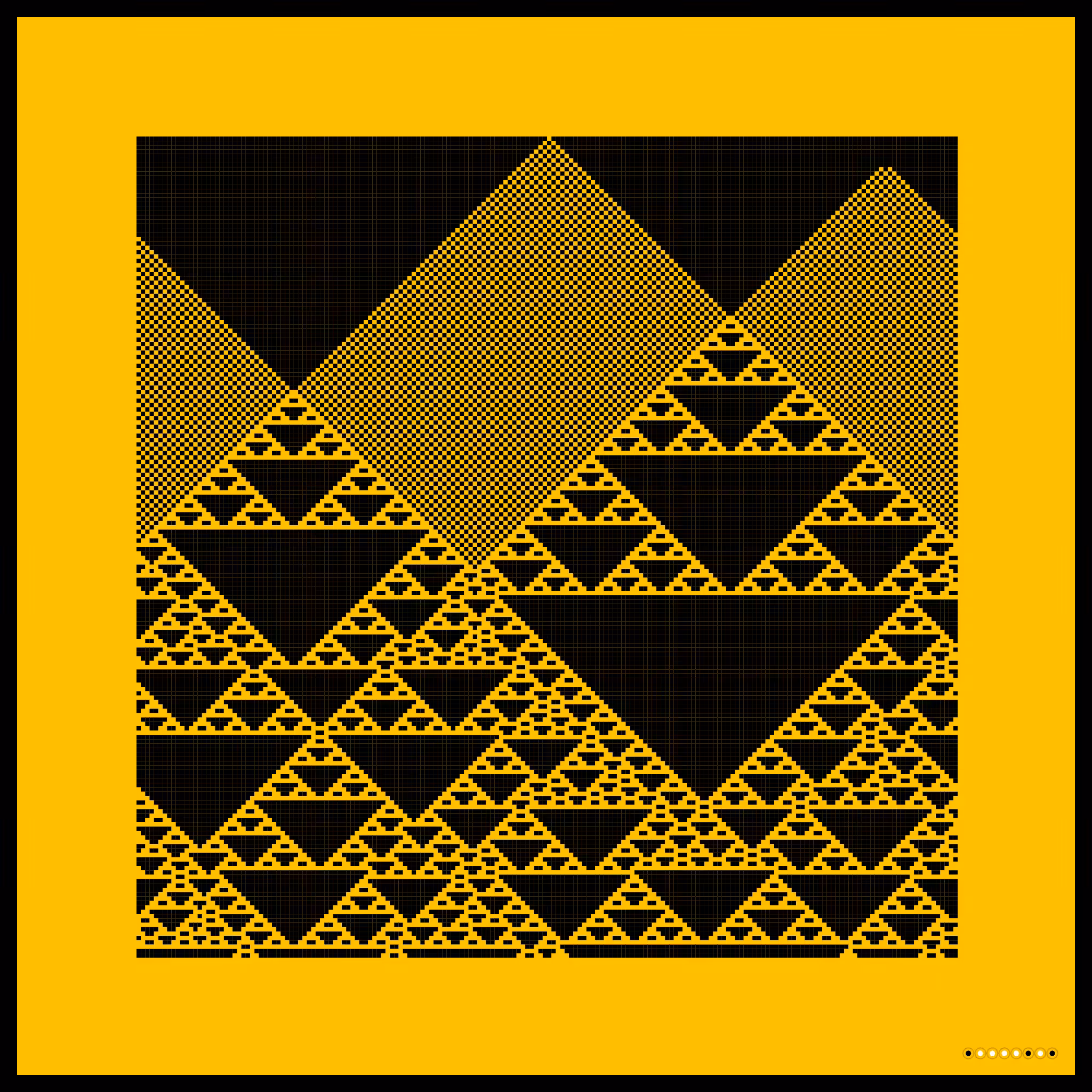 Elementary CA: Black and Yellow