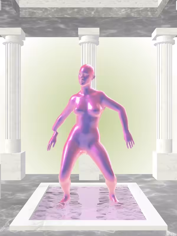 HeavenComputer: The Dancing Magnetic Magenta Woman #1678