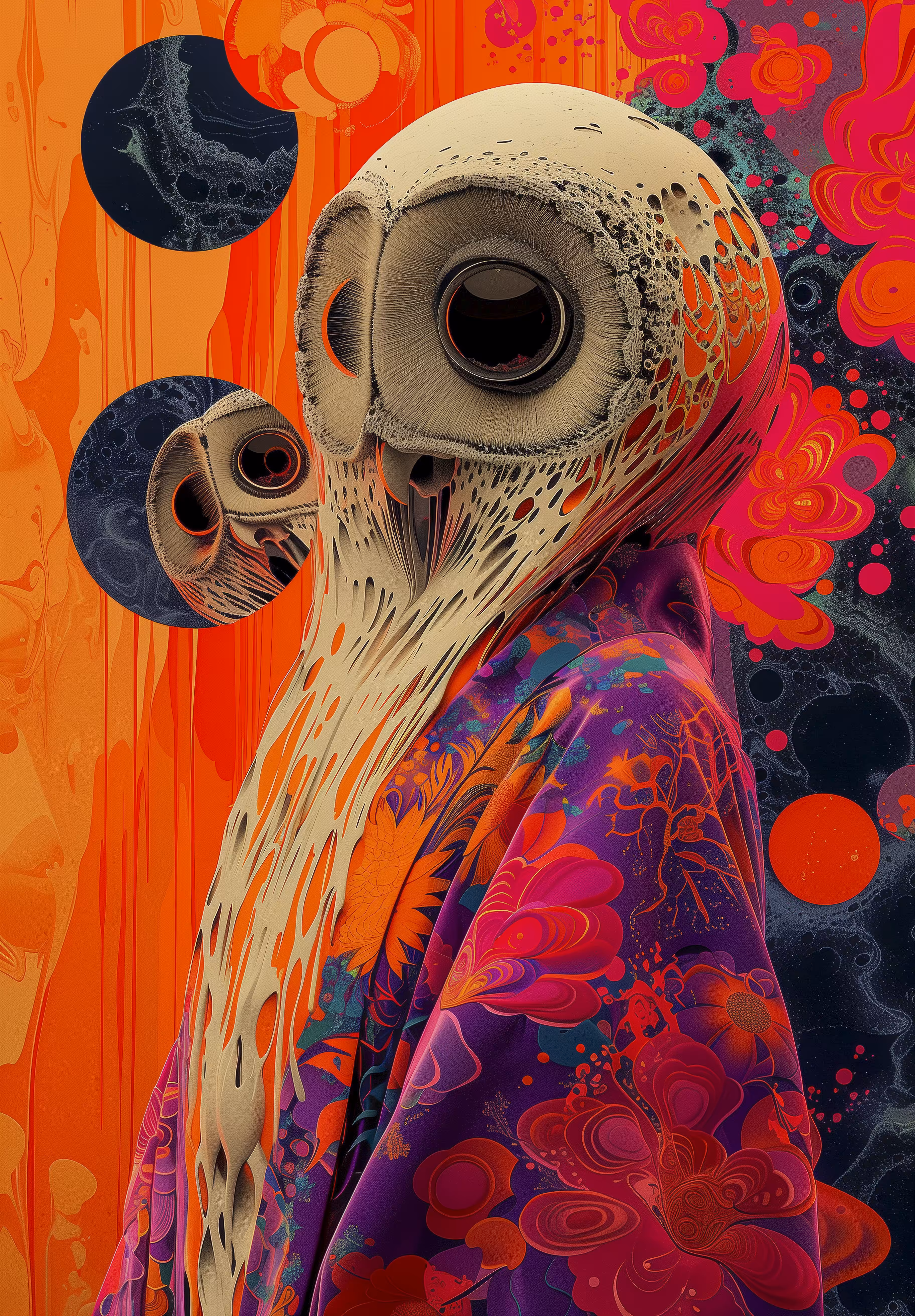Fluorescent owl