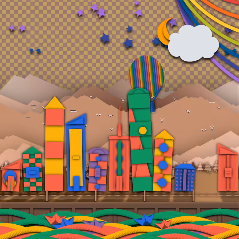 Paper Art 2.5D #129