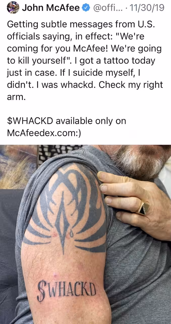 $WHACKD John McAfee