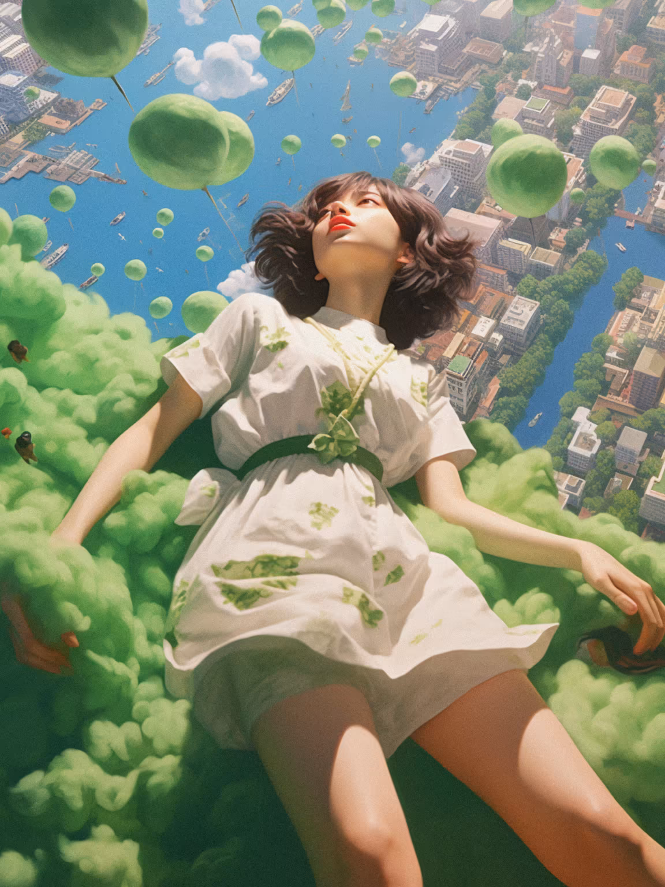 Because the clouds were originally floating