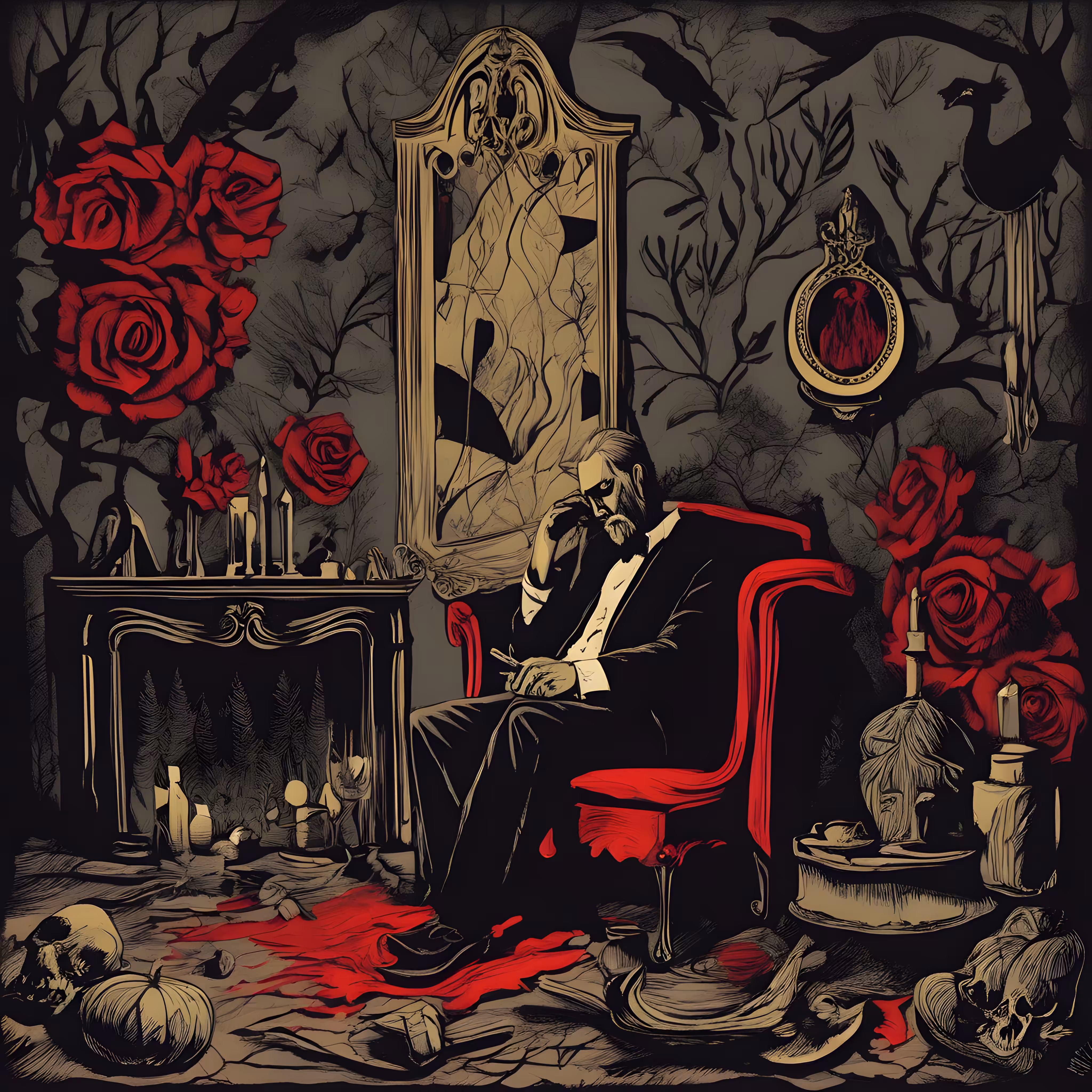  "The Dark Elegance: The Enigmatic Shadow"