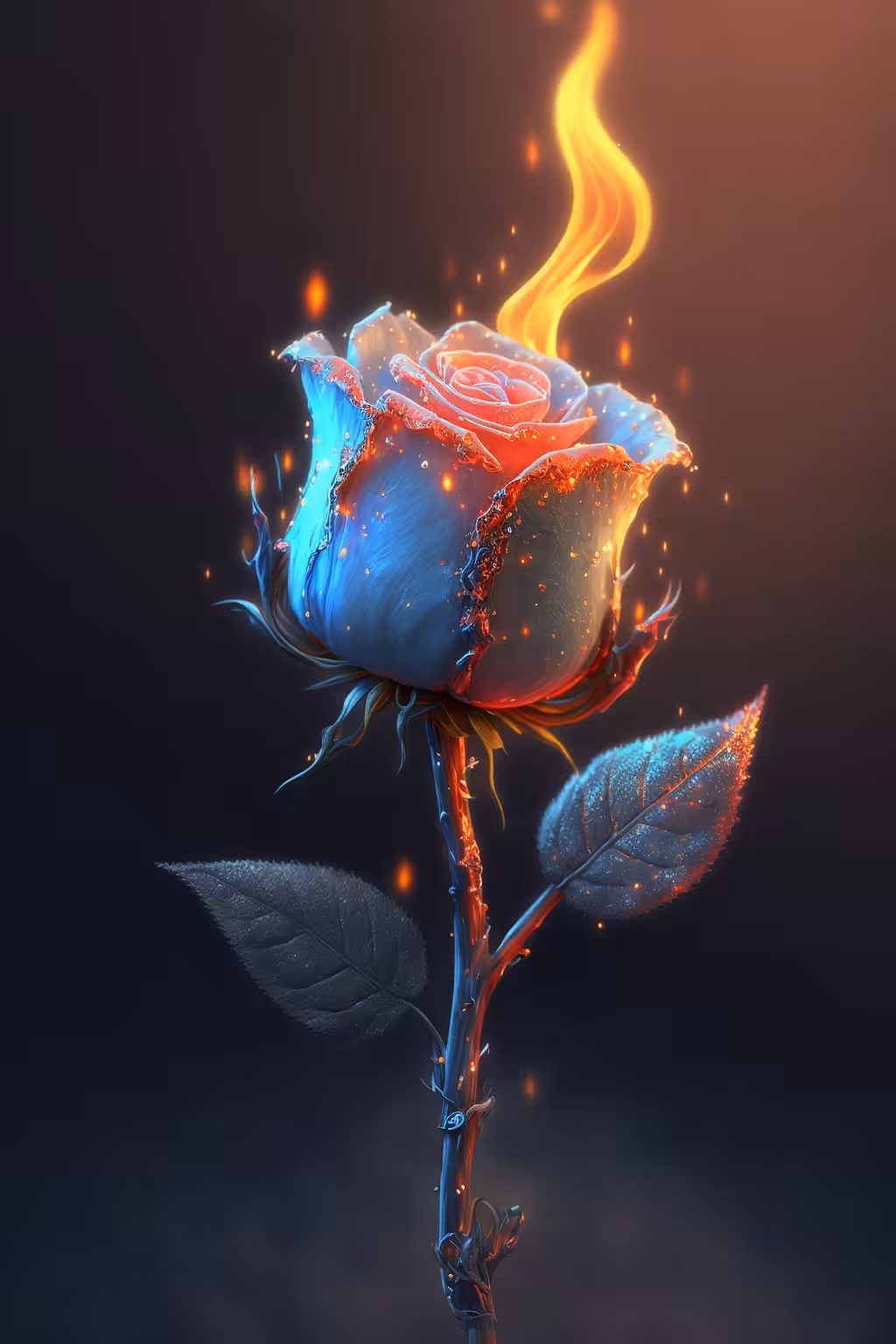 Flaming Rose #29/50