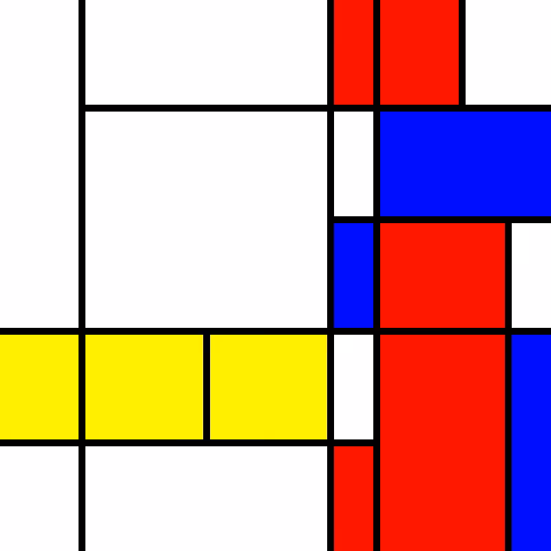 compositioninredblueandyellow.art, (NFT) #61