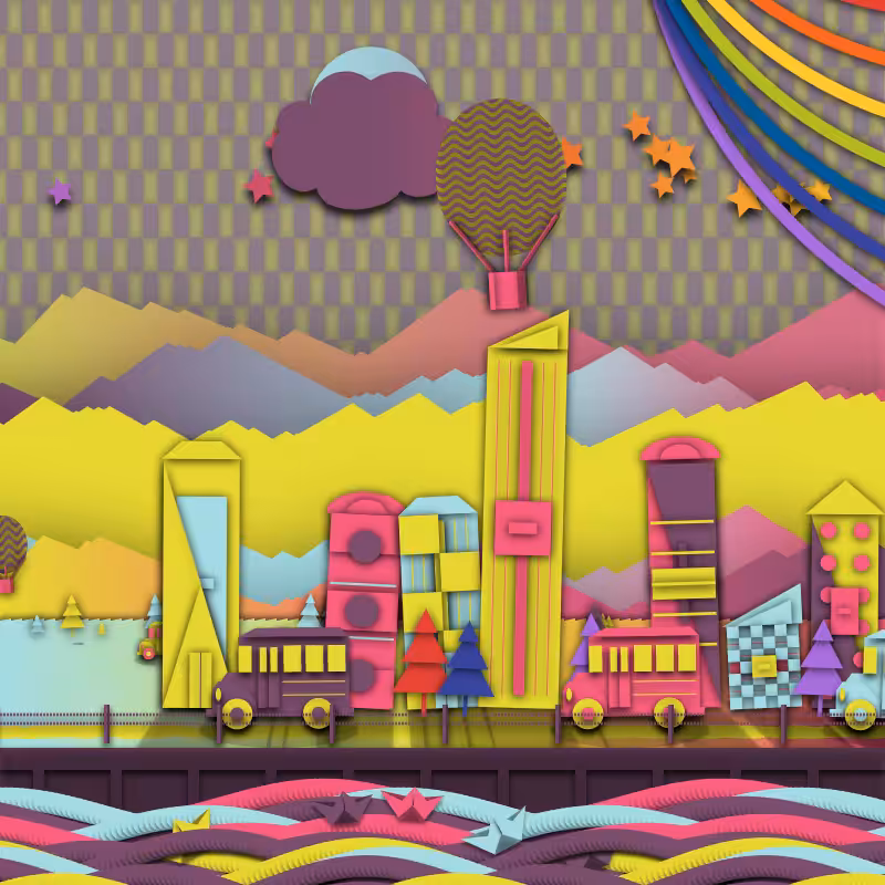 Paper Art 2.5D #123