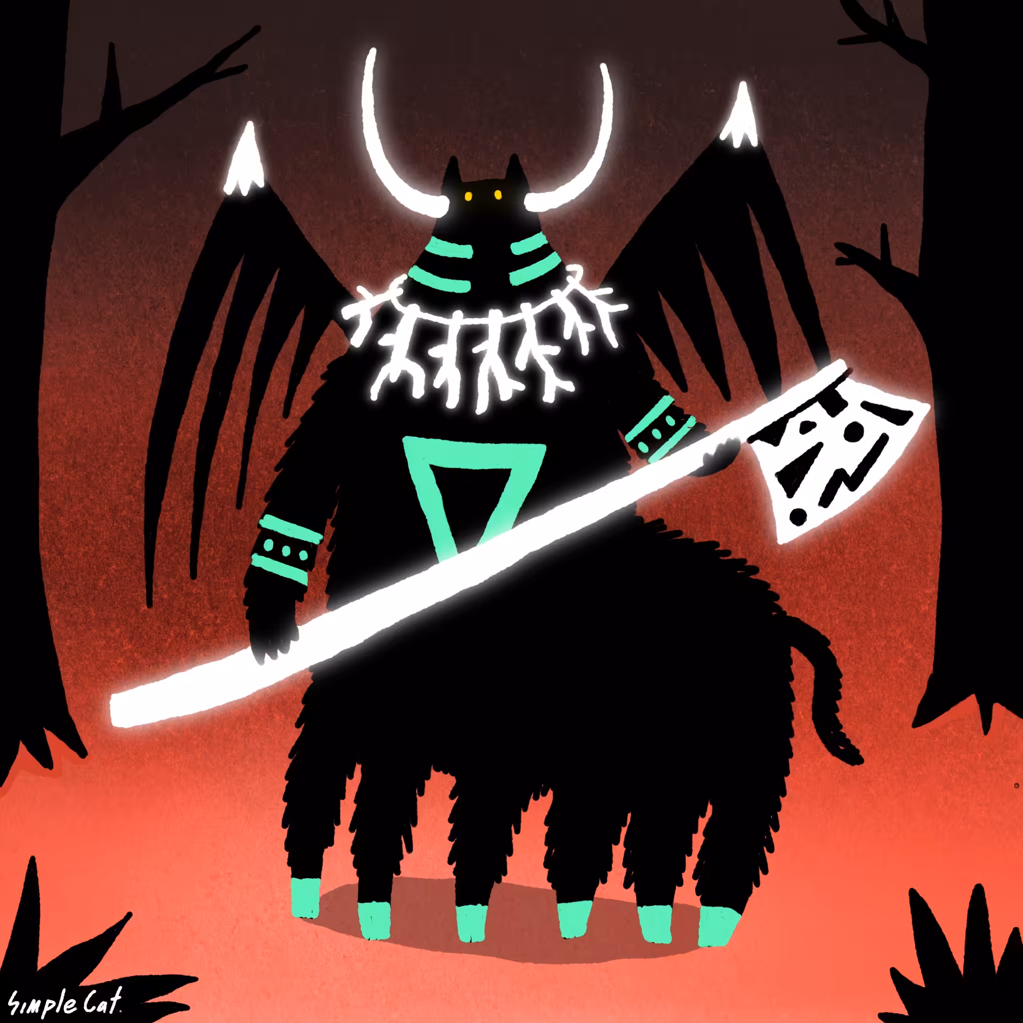 No.39 Centaur black cat