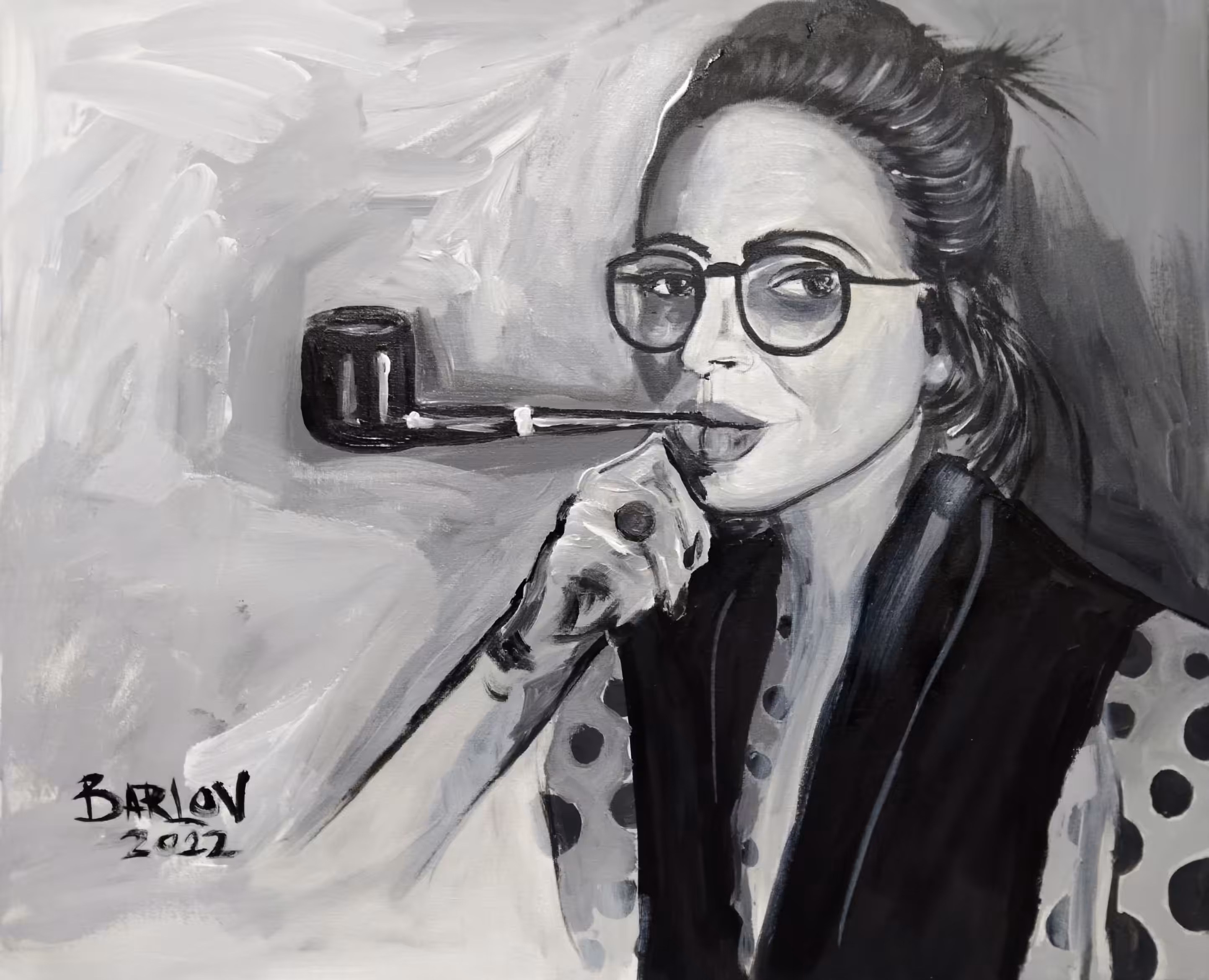 A Girl with a Pipe