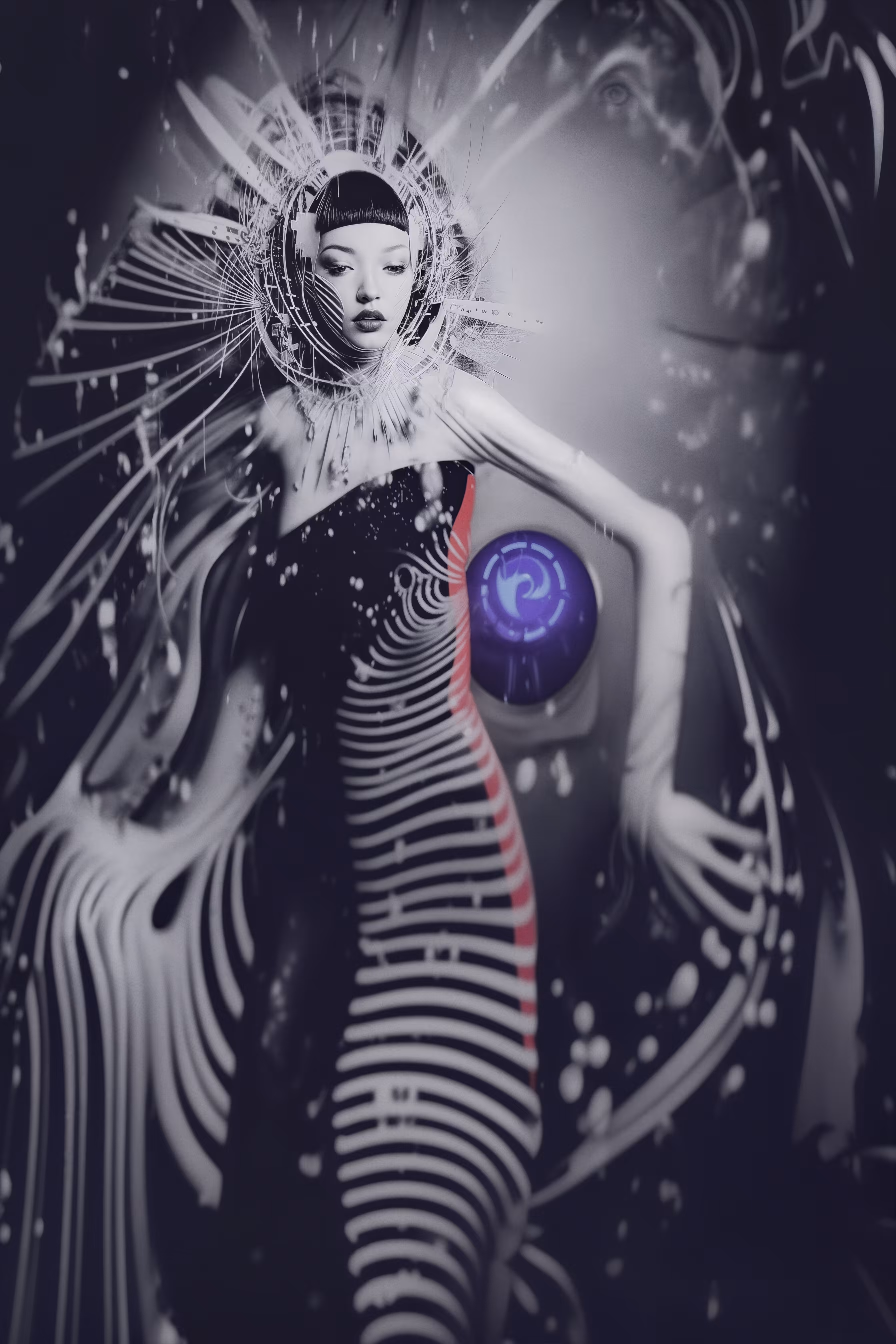 Sophisticated Aliens Digital collage from 1970s to 2040 #6