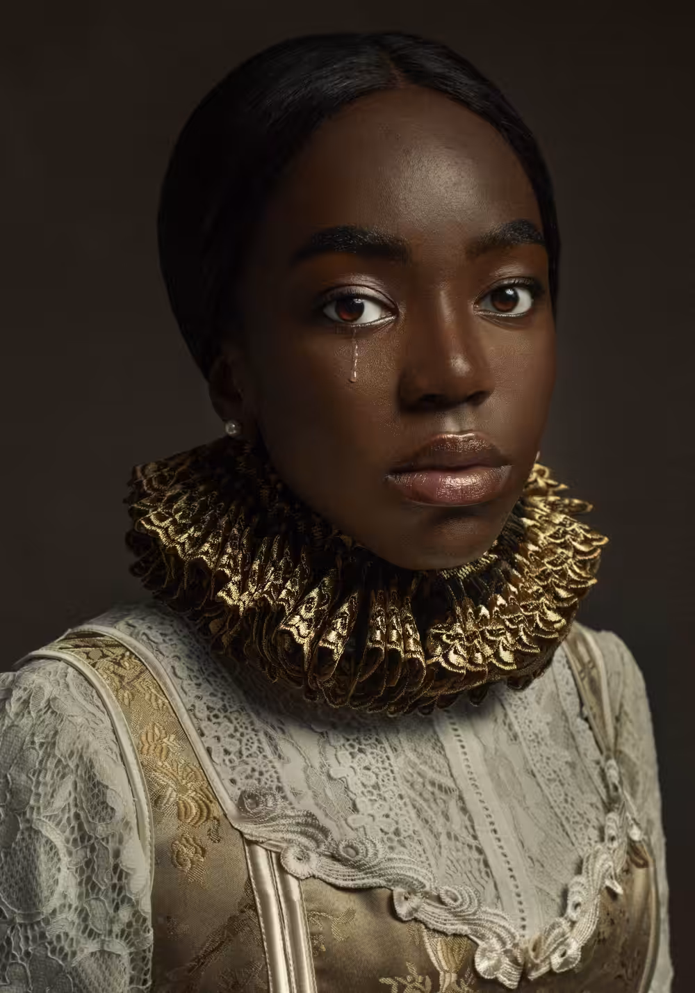 Girl with tear