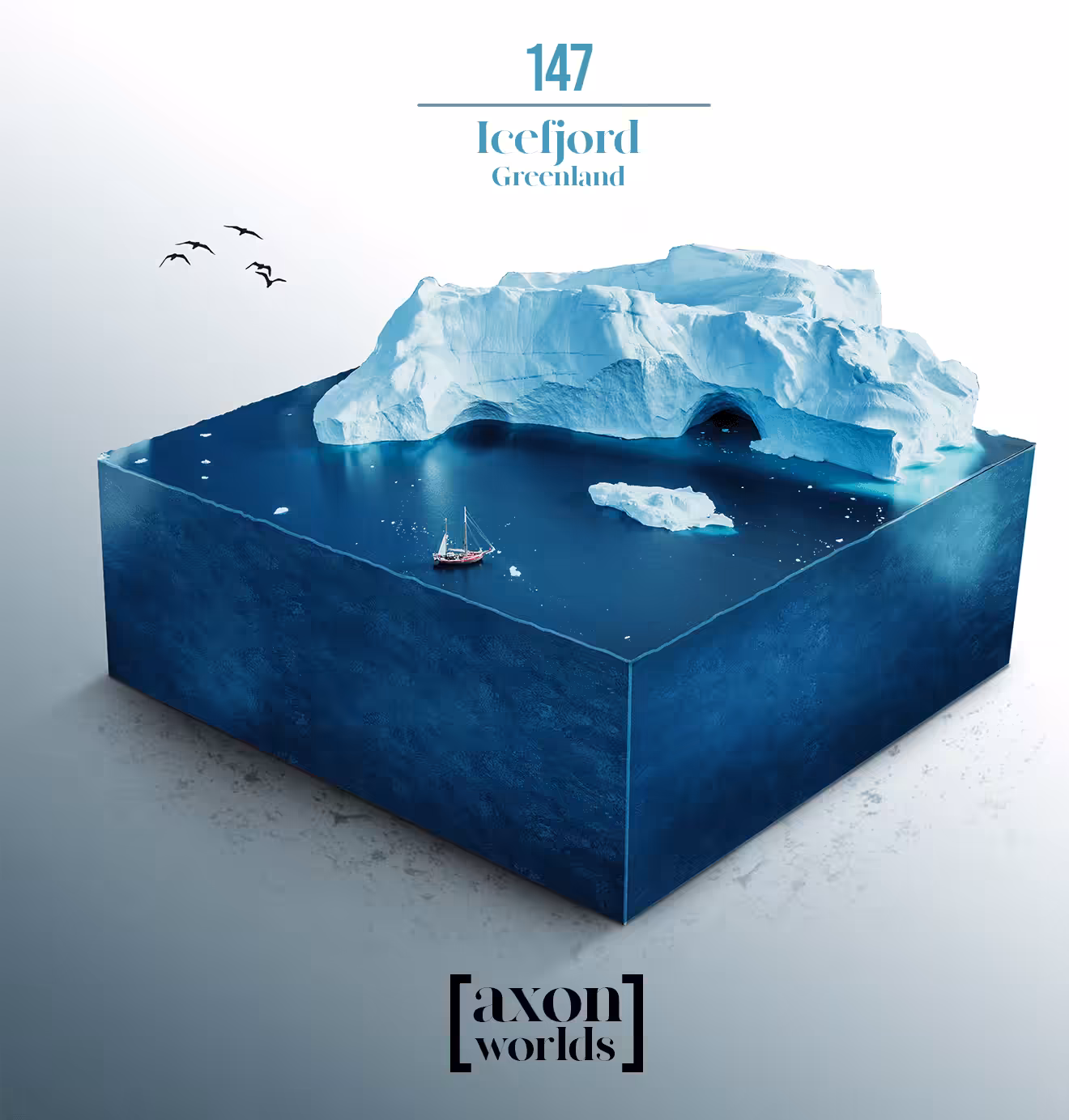 AXON WORLD | 147/1423 | ICEFJORD | GREENLAND | MICRO WORLD
