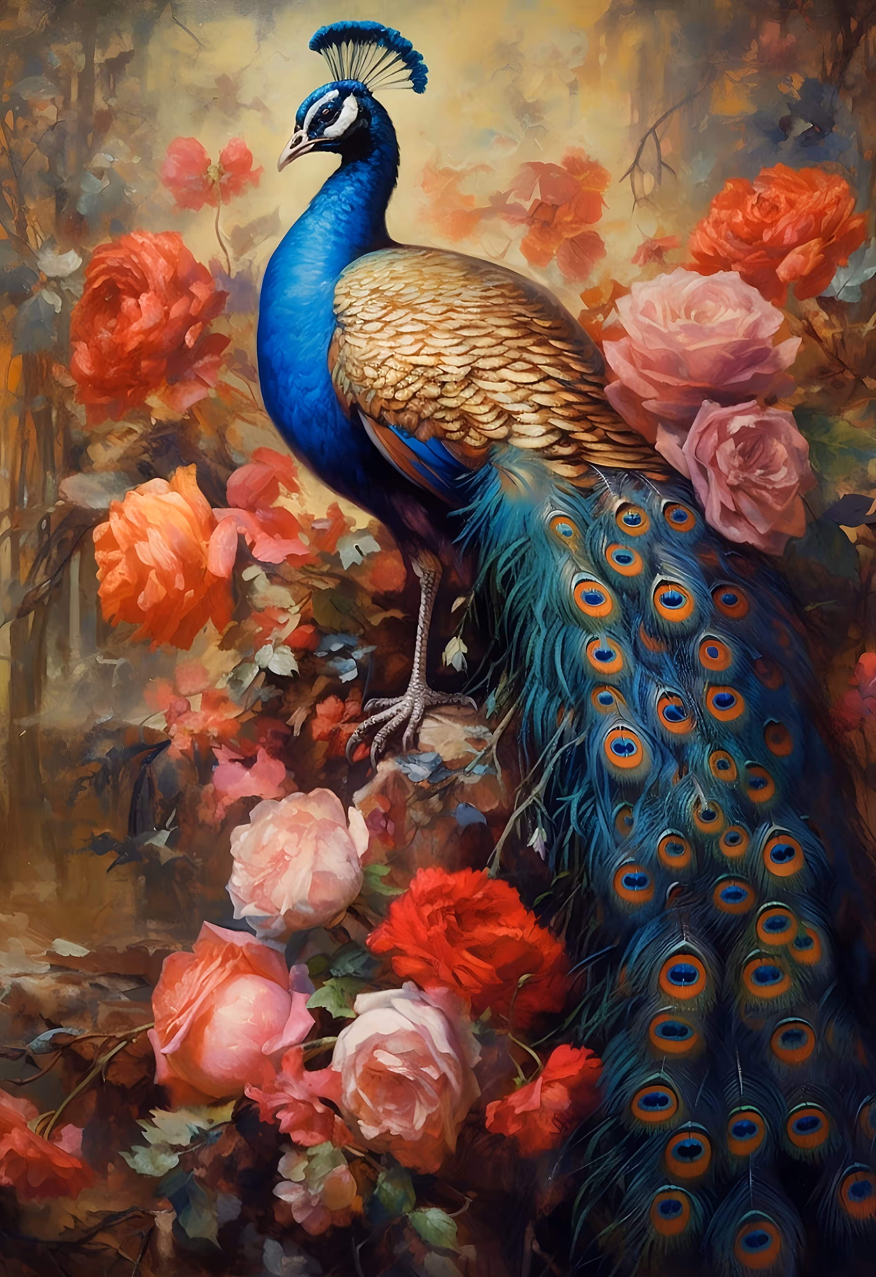 Vain peacock 
