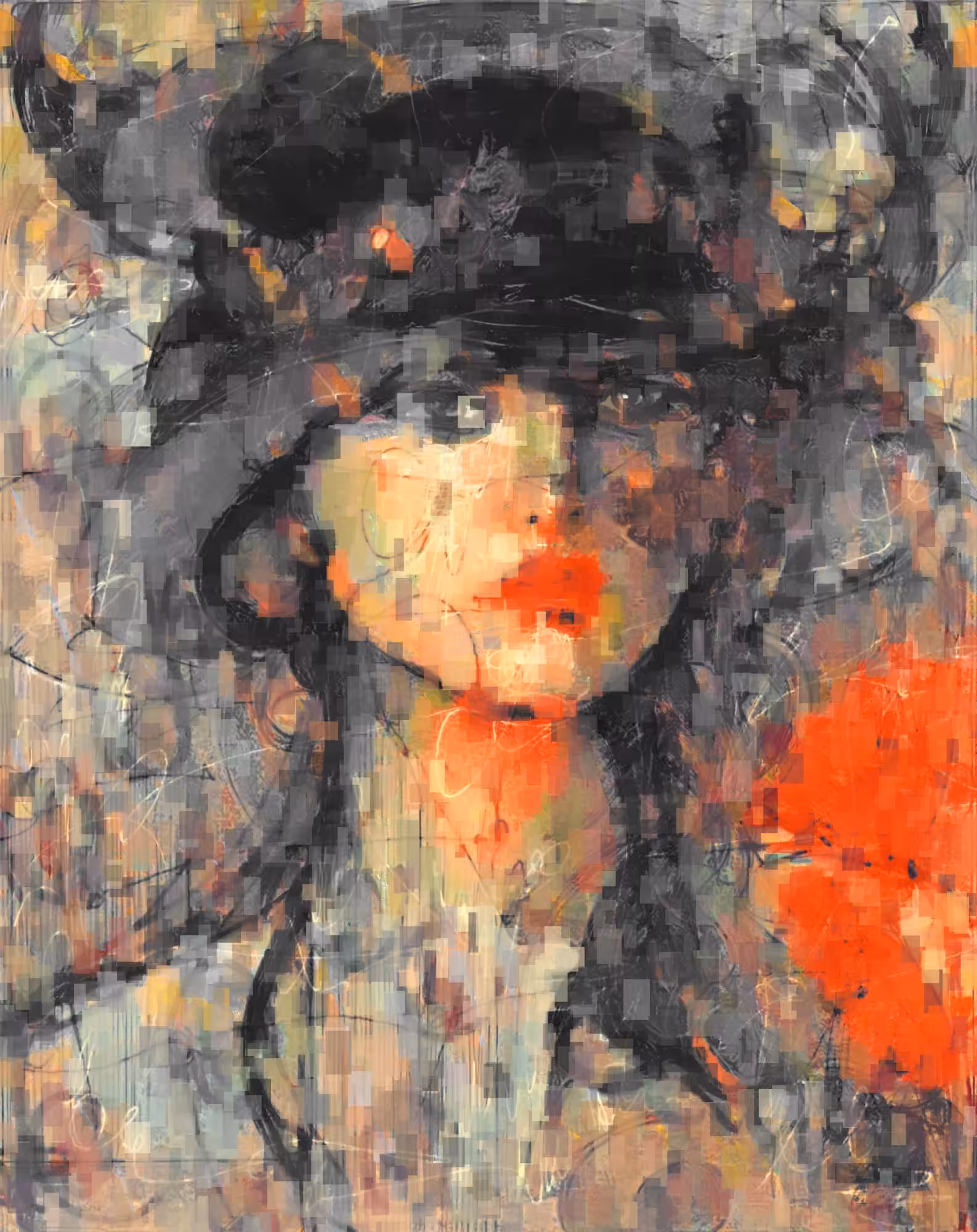 Woman in Black Hut #NFT #impression, Girl in Black Hut